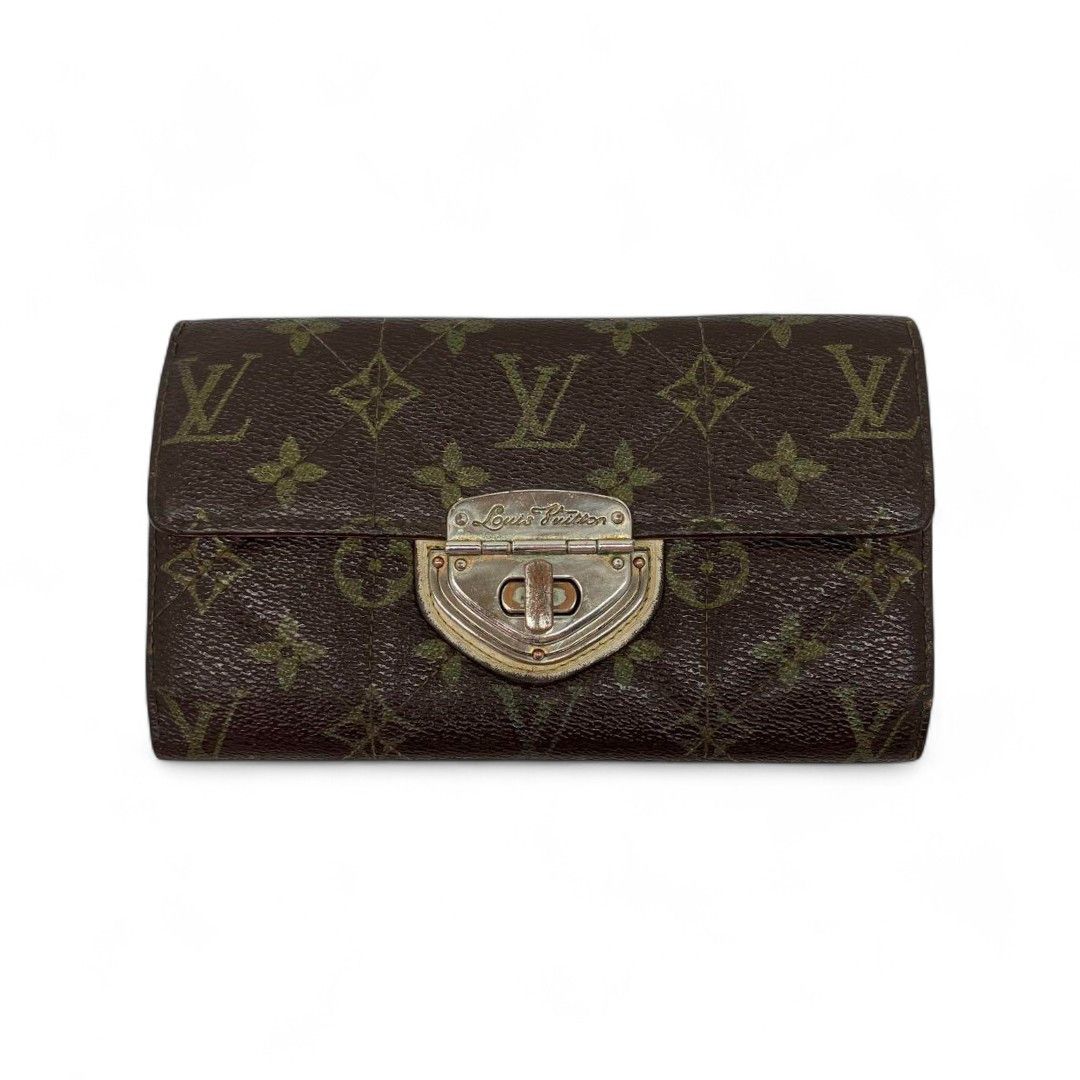 Louis Vuitton Louis Vuitton - Portefeuille Sarah Long Wallet Brown Leather Size ONE SIZE - 1 Thumbnail