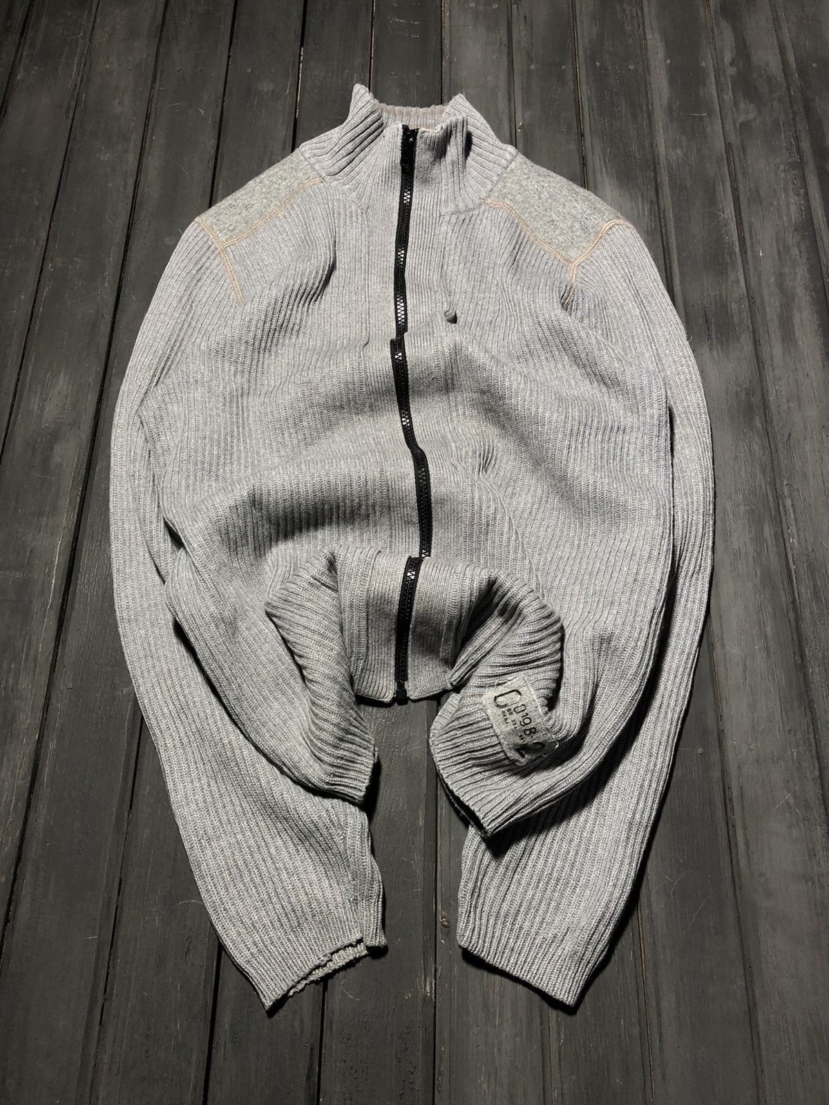 Hysteric Glamour × Japanese Brand × Junya Watanabe CRAZY Avant Garde Hysteric Glamour Vibe Washed Zip Hoodie Size US M / EU 48-50 / 2 - 1 Thumbnail
