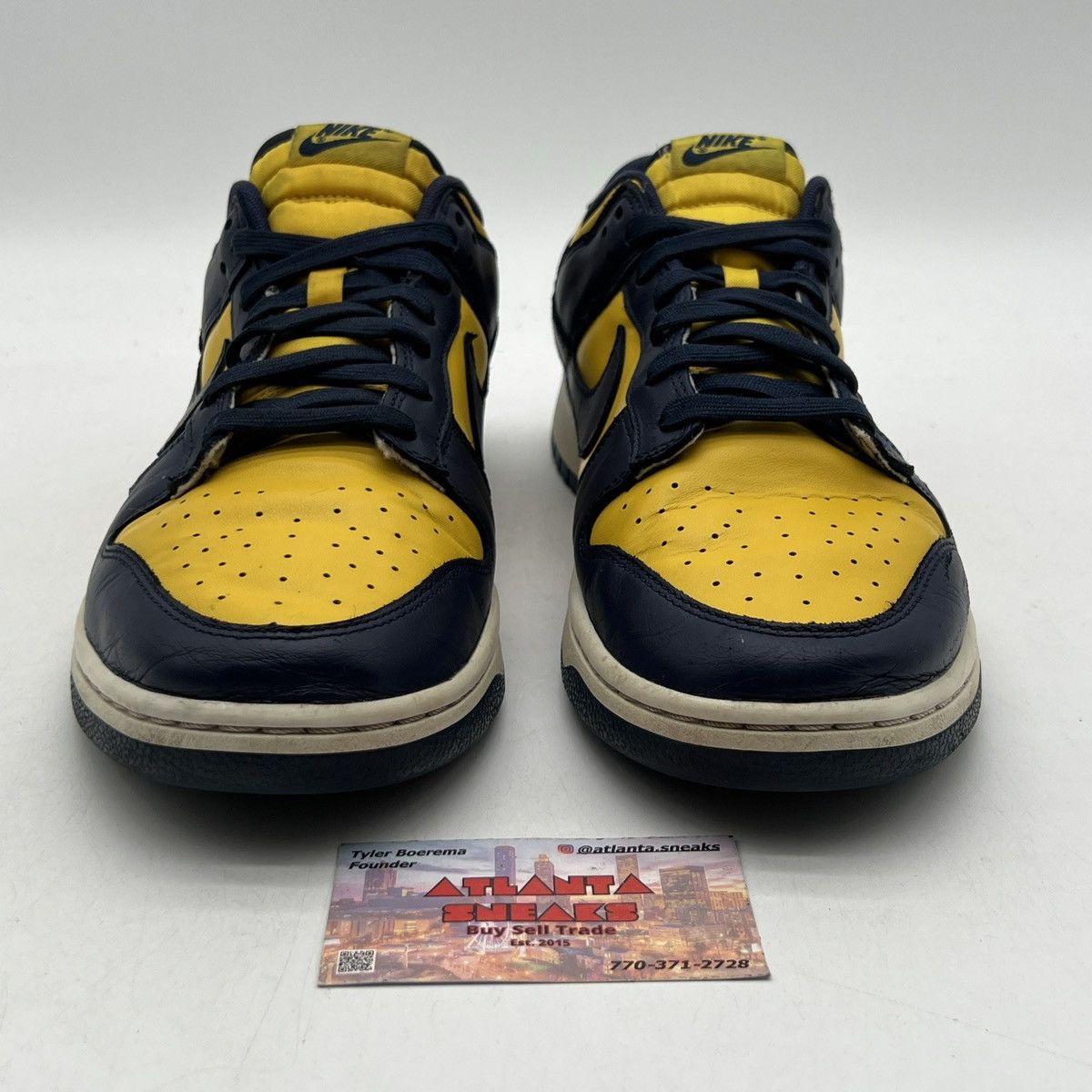 Nike Nike dunk low Michigan Size US 12 / EU 45 - 2 Thumbnail