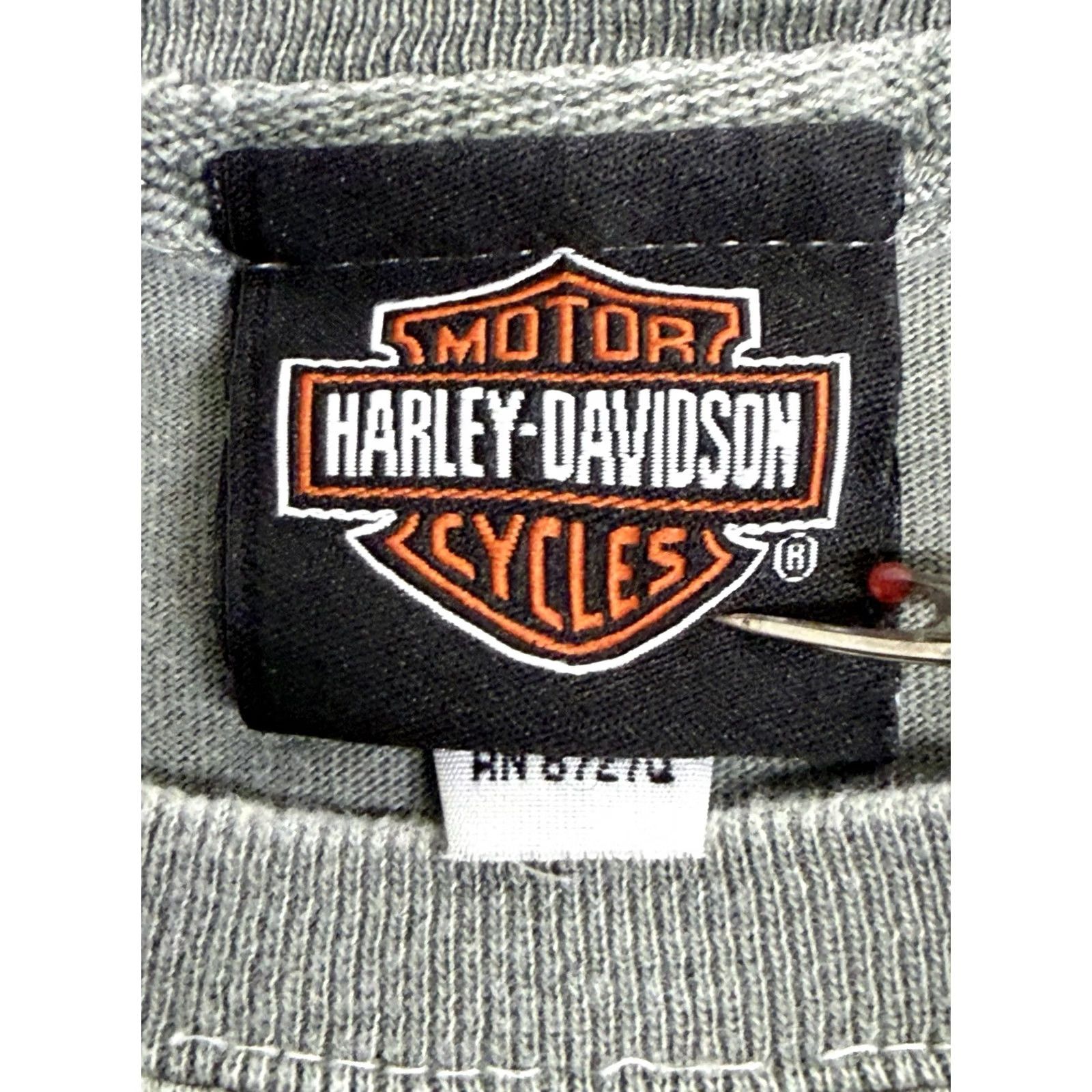 Harley Davidson VINTAGE Harley-Davidson T-Shirt Long Sleeve Adult XL Gray Birch Run Michigan Tribal Hits Size US XL / EU 56 / 4 - 5 Thumbnail