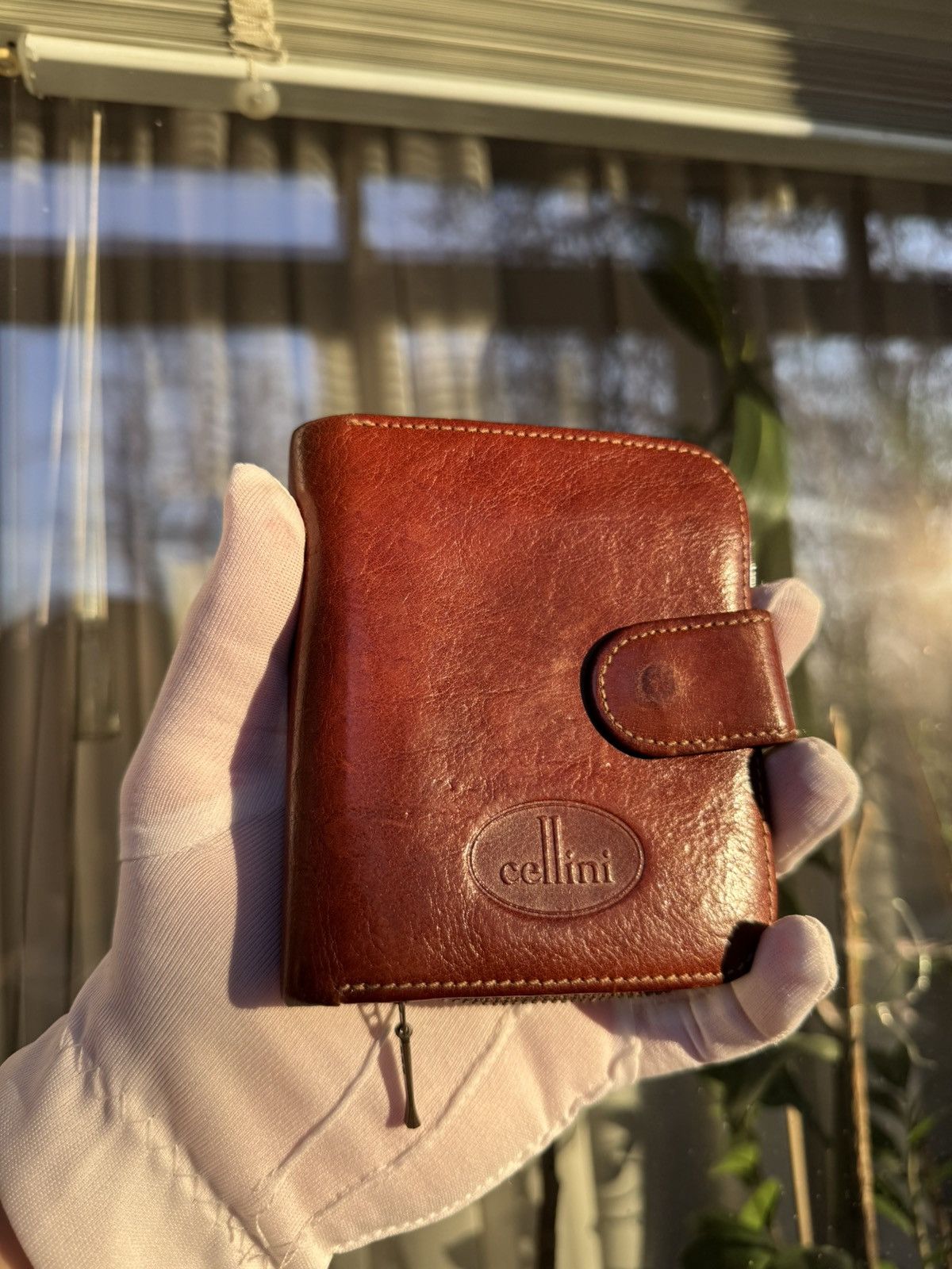 Leather Leather vintage brown cellini wallet Size ONE SIZE - 1 Thumbnail