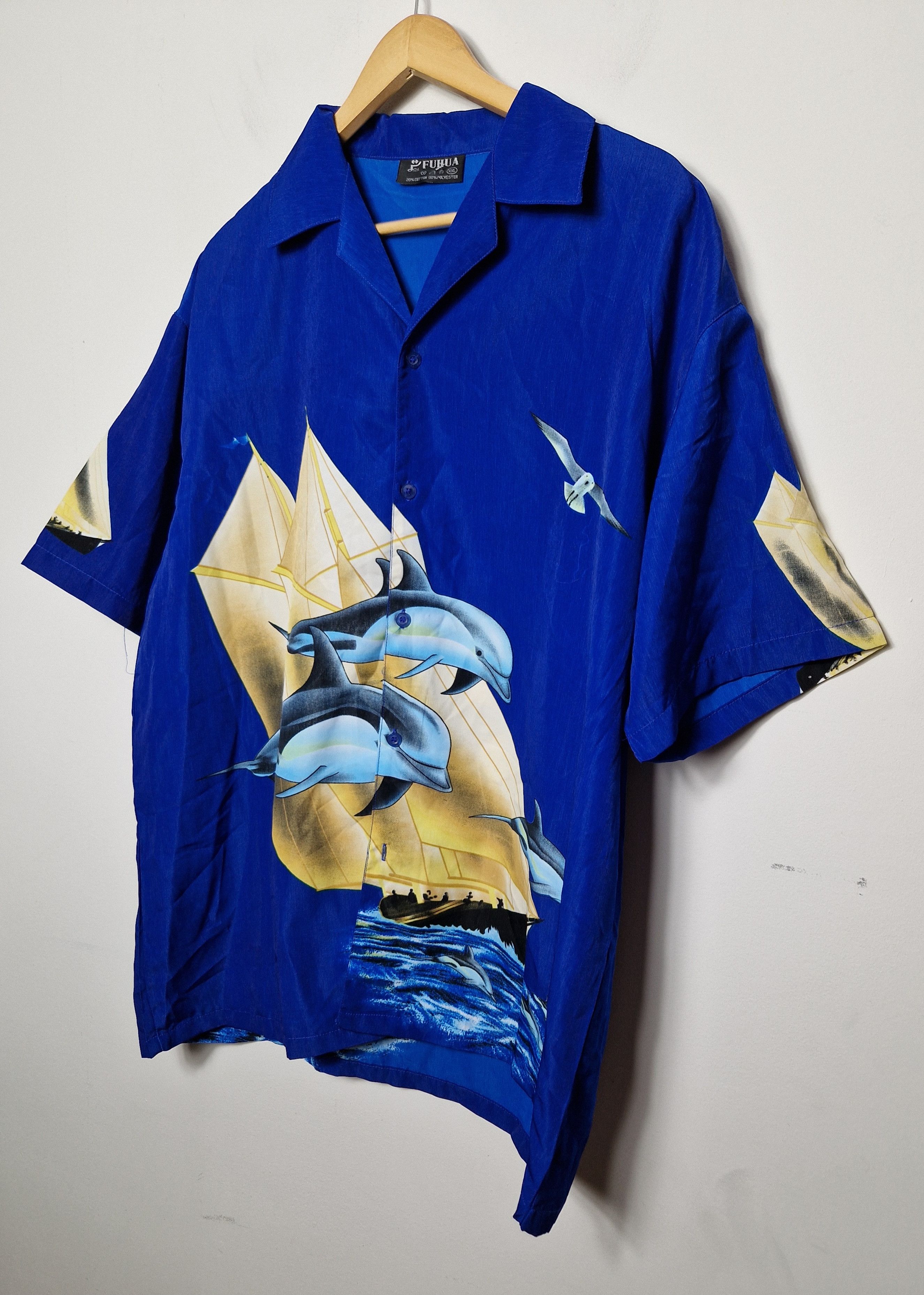 Vintage vintage dolphins hawaiian summer shirt Size US XXL / EU 58 / 5 - 3 Thumbnail