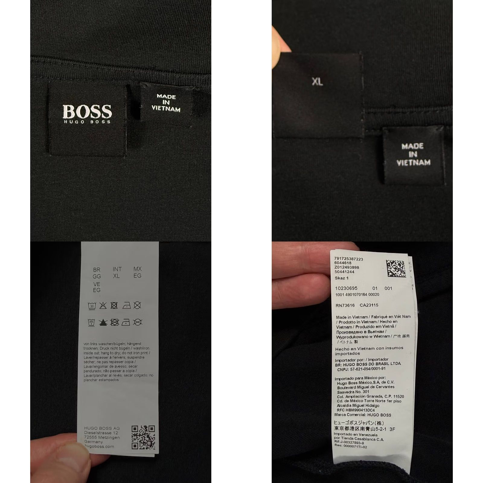 Hugo Boss HUGO BOSS Track Jacket Full Zip Colorblock Black Men's XL Size Size US XL / EU 56 / 4 - 8 Thumbnail