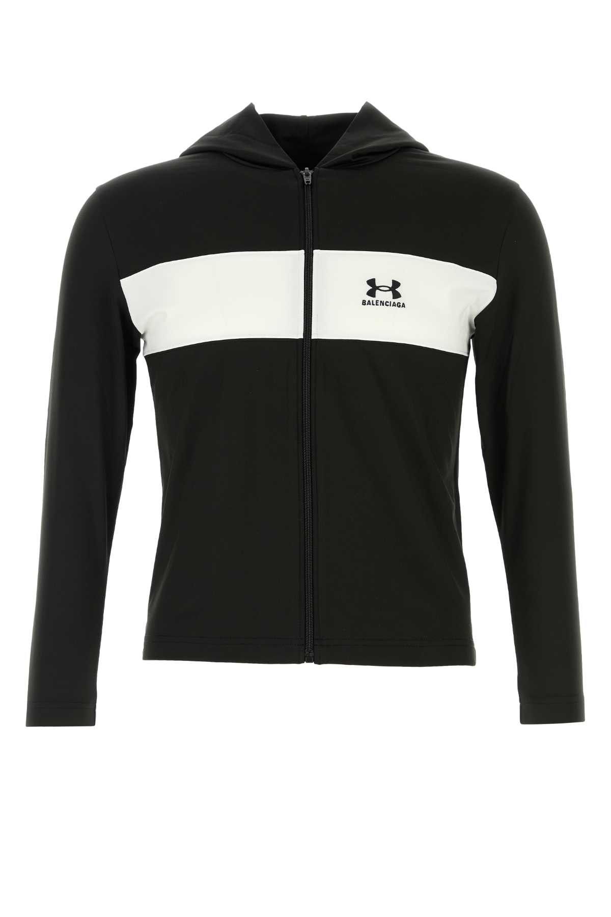 Balenciaga Black Stretch Polyester Balenciaga X Under Armourâ® Sweatshirt Size US M / EU 48-50 / 2 - 1 Thumbnail