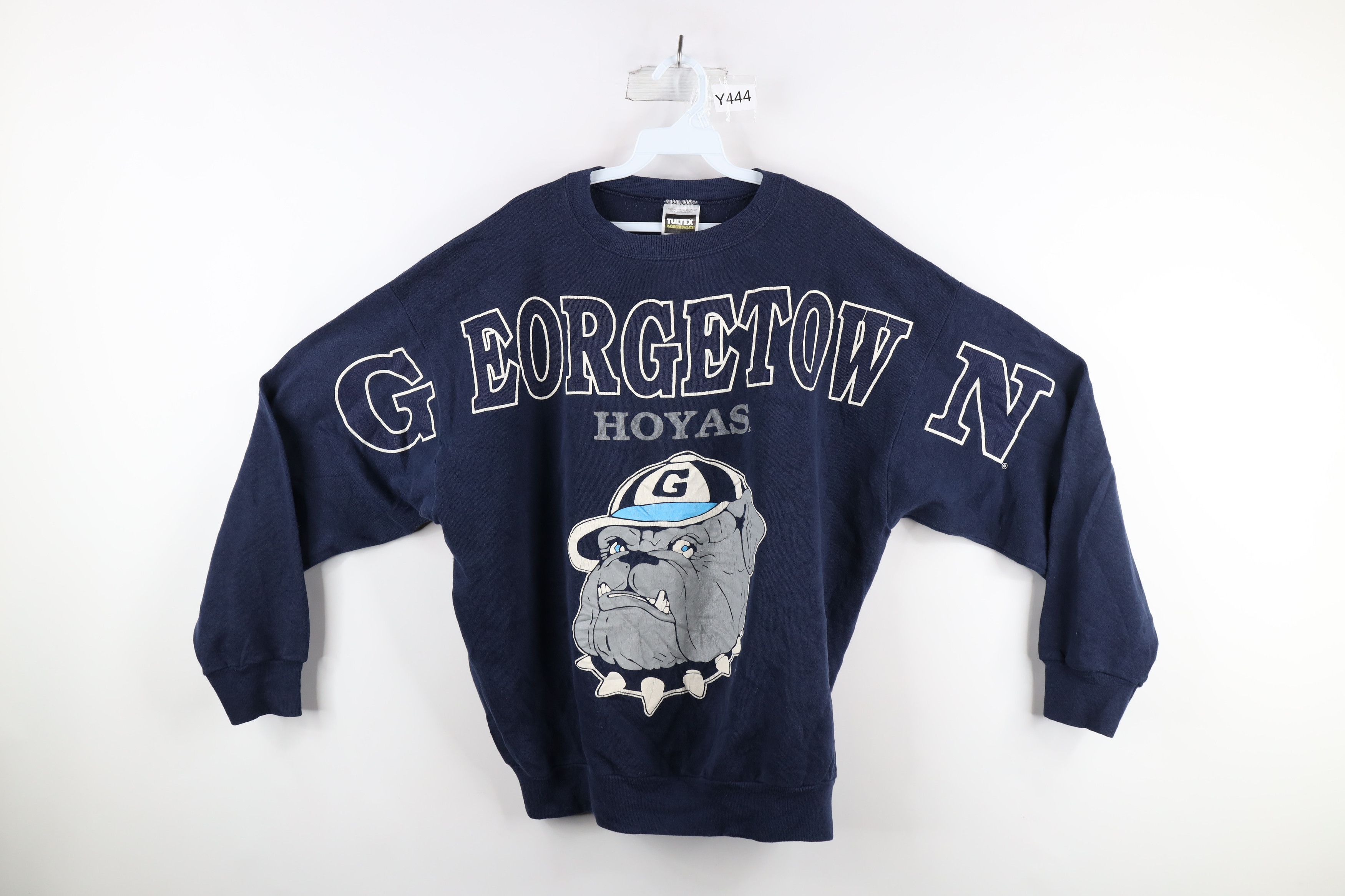 image of Vintage 90's Jumbo Georgetown University Crewneck Sweatshirt in Blue, Men's (Size XL)