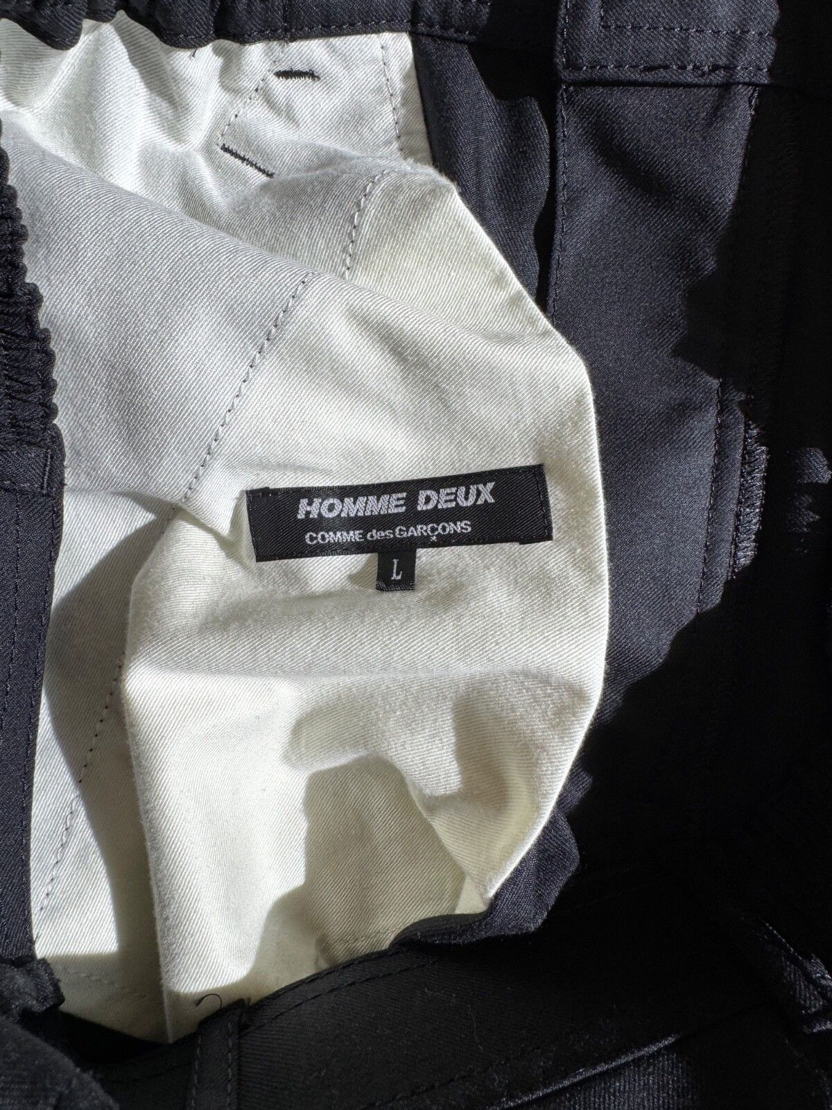 Comme des Garcons Homme Deux Comme des Garçons Homme Deux Black Four-Pocket Trousers L Size US 36 / EU 52 - 4 Thumbnail