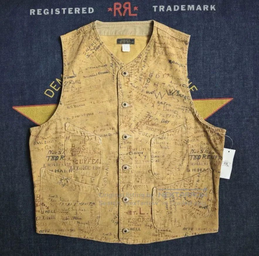 RRL Ralph Lauren limited edition rrl souvenir vest. Size US L / EU 52-54 / 3 - 1 Thumbnail