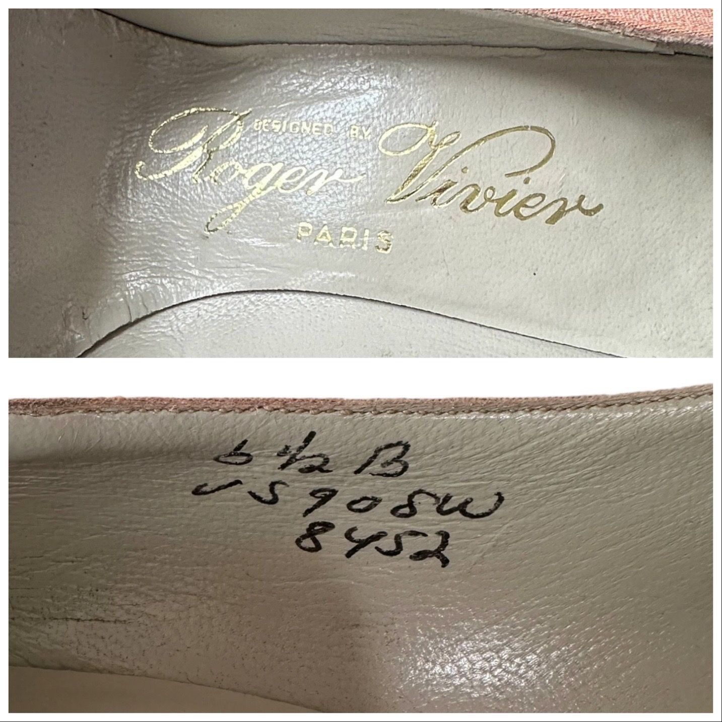 Roger Vivier Roger Vivier Pink Fabric Pumps for Saks 6.5B, 1960s Size US 6.5 / IT 36.5 - 13 Thumbnail