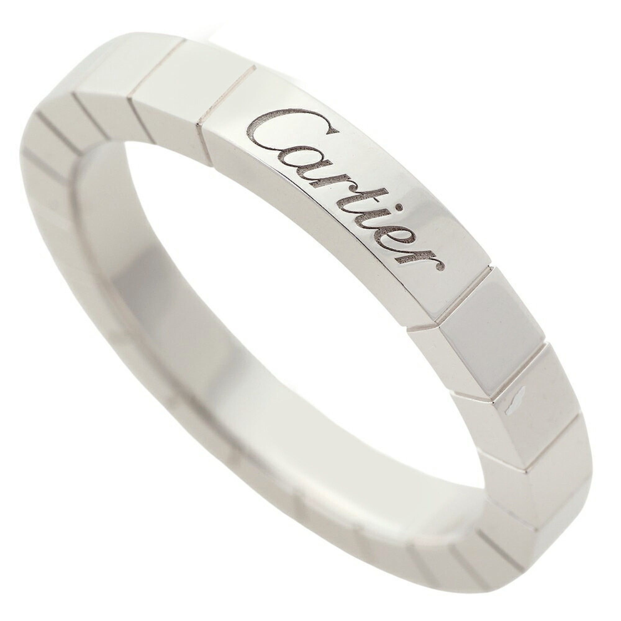 Cartier Cartier Lanieres Ring, approximately 6.5g, 18K White Gold, Size #54 (approximately US size 14). Size ONE SIZE - 1 Thumbnail