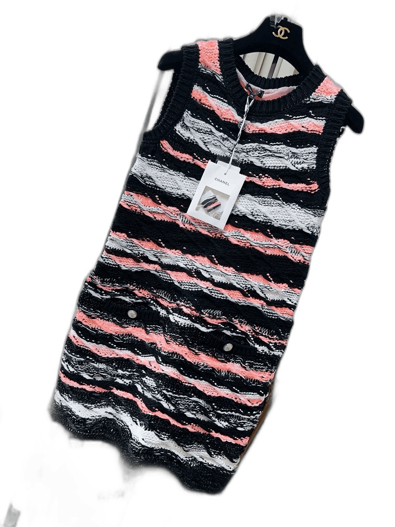 Chanel Chanel 20S Sleeveless Knit Dress Size M / US 6-8 / IT 42-44 - 1 Thumbnail