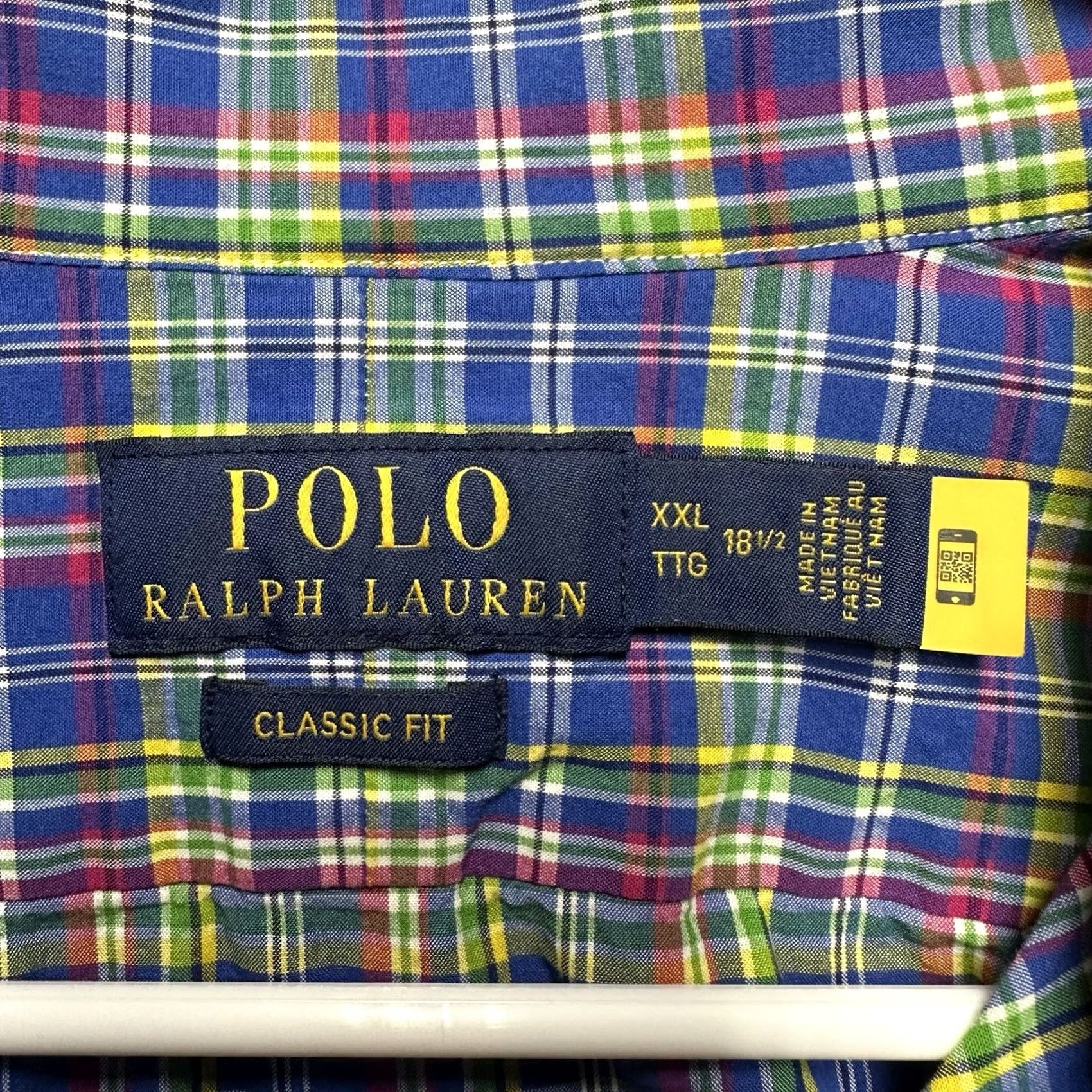Polo Ralph Lauren Polo Ralph Lauren Shirt Mens 2XL Blue Plaid Classic Fit Stretch Poplin EUC Size US XXL / EU 58 / 5 - 5 Thumbnail