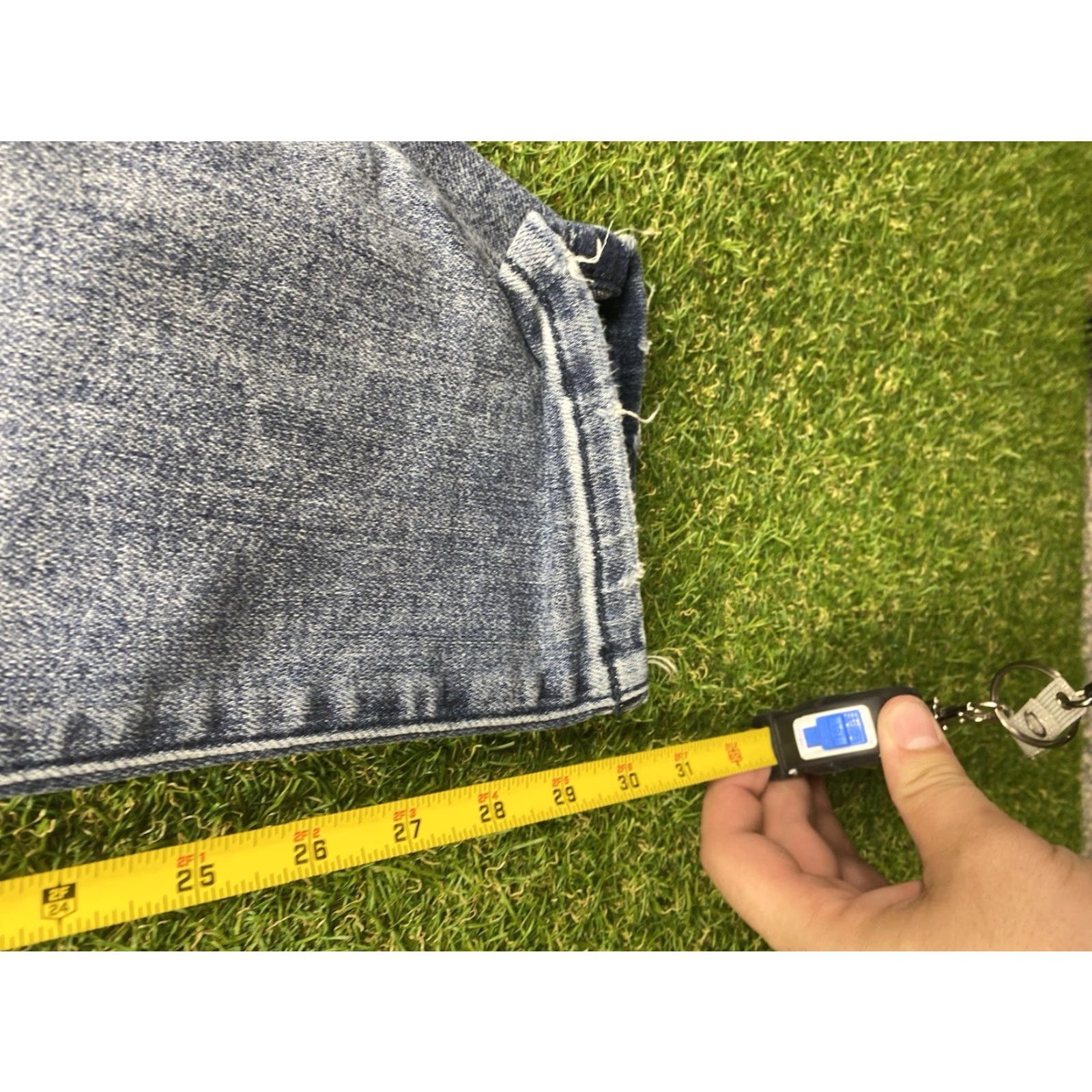 Vintage Judy Blue Jeans Womens 9/29 Boyfriend Fit High Waist Distressed Style JB82332DK Denim Blue 31 In 5-Pocket Womens Jeans Size 30" / US 8 / IT 44 - 5 Thumbnail