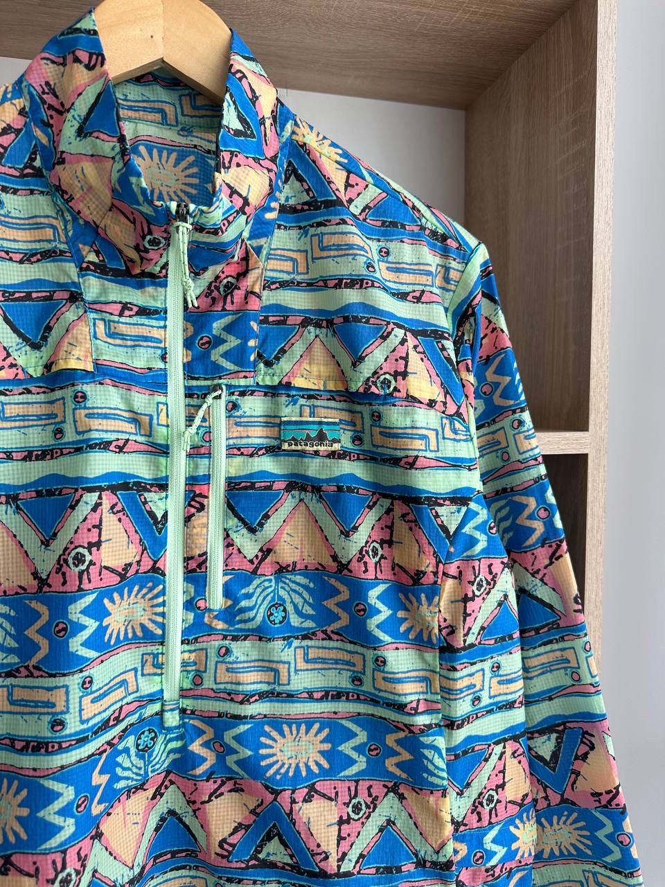 Patagonia × Vintage Vintage Patagonia Women’s Zip Pullover Print Jacket Size M / US 6-8 / IT 42-44 - 7 Thumbnail