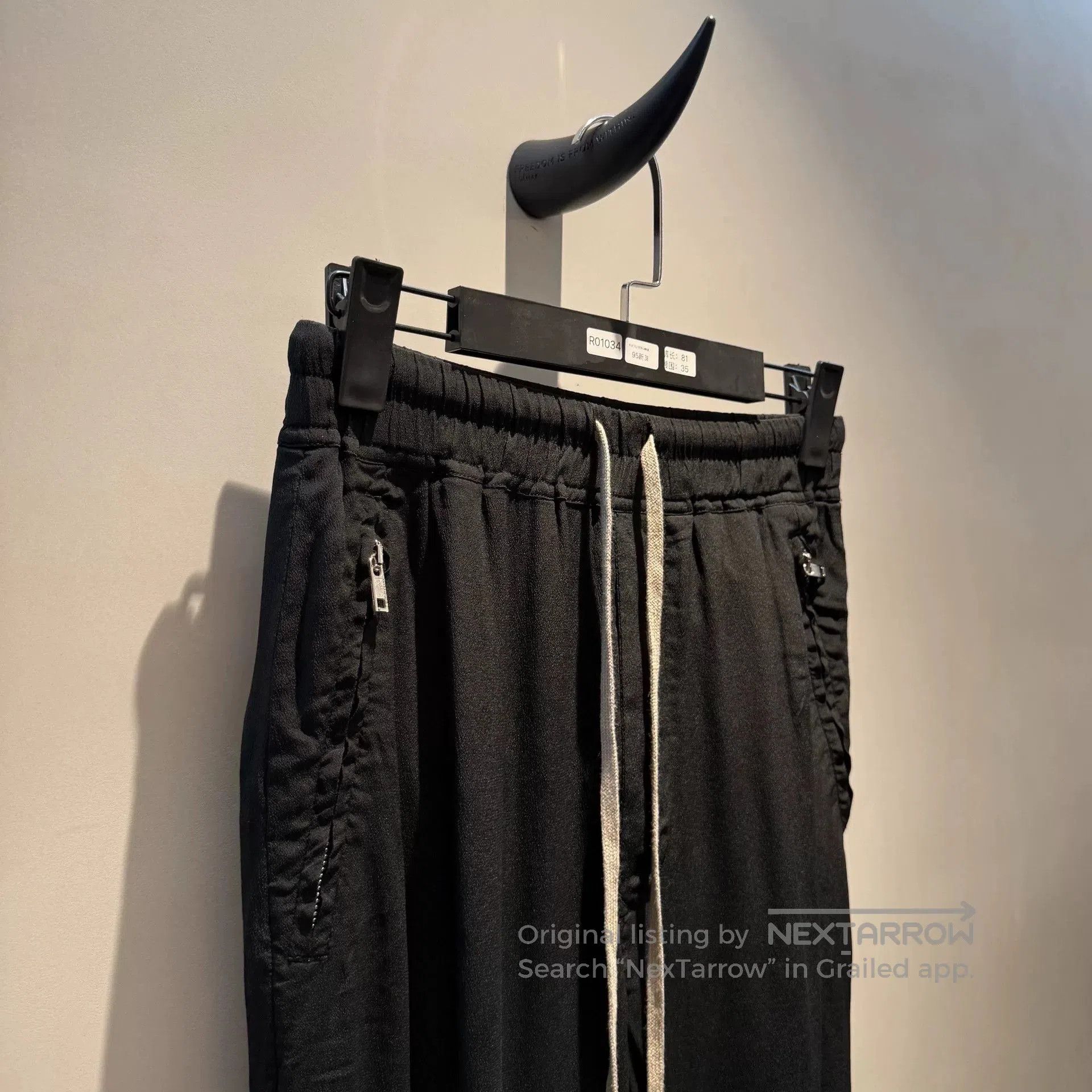 Rick Owens rick owens silk long pants with zippers. Size US 38 / EU 54 - 4 Thumbnail