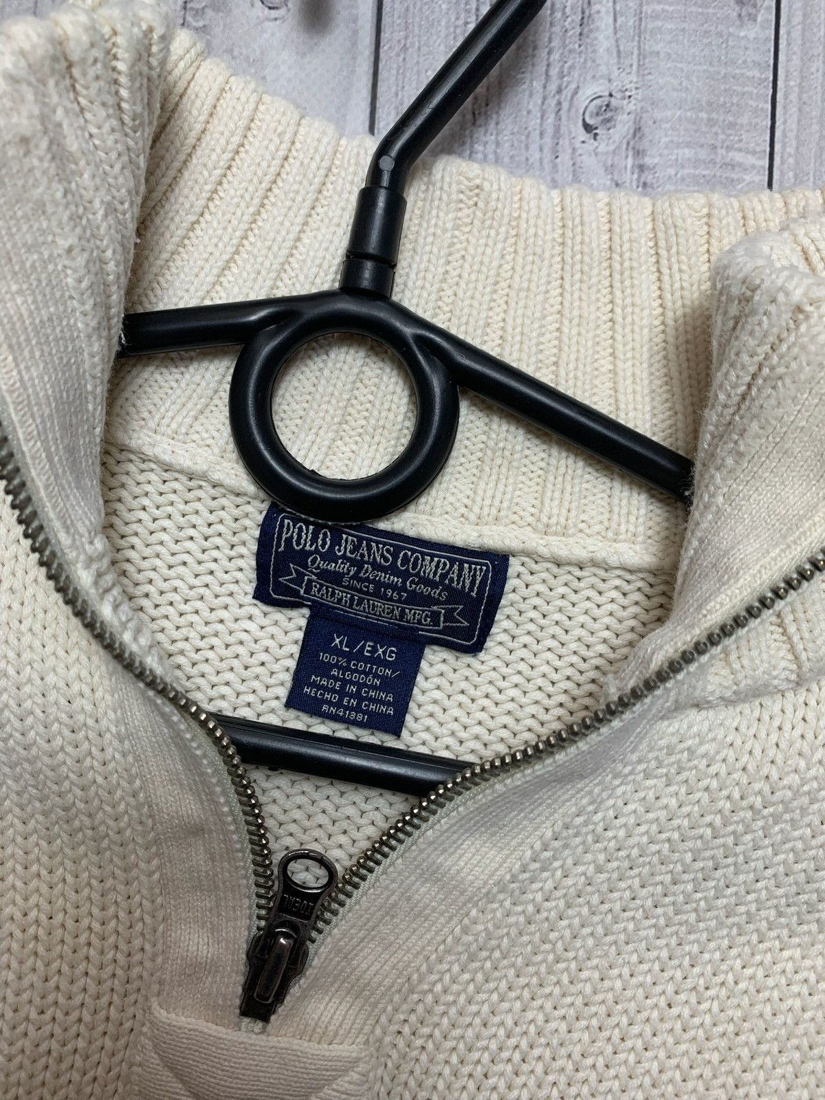 Vintage Vintage Polo Ralph Lauren sweater size XL logo knitted Size US XL / EU 56 / 4 - 3 Thumbnail
