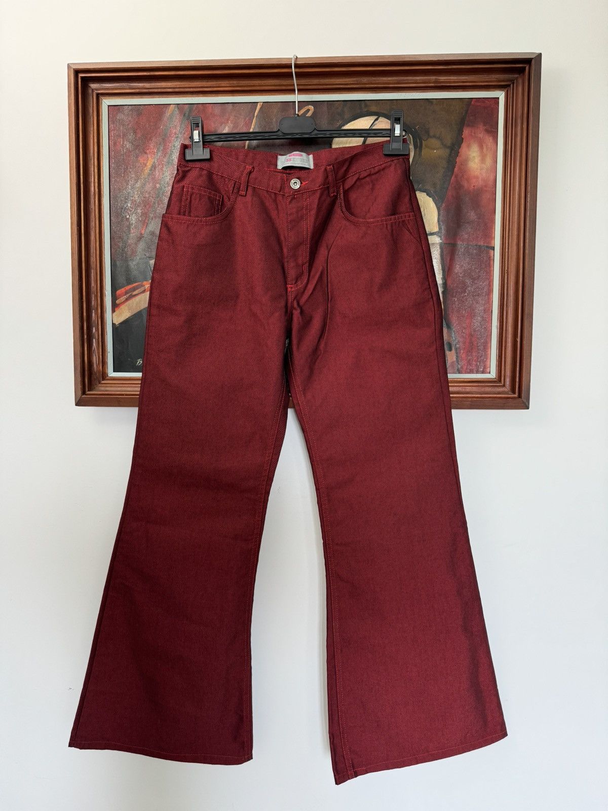 Vintage Rare Y2K Comycom Cyber Flaired Rave Hippie Pants Vintage Size US 32 / EU 48 - 1 Thumbnail