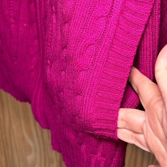 St. Johns Bay St John’s Bay Women Sweater Size 2XL Hot Pink Knit Collared Size XXL / US 16-18 / IT 52-54 - 5 Thumbnail