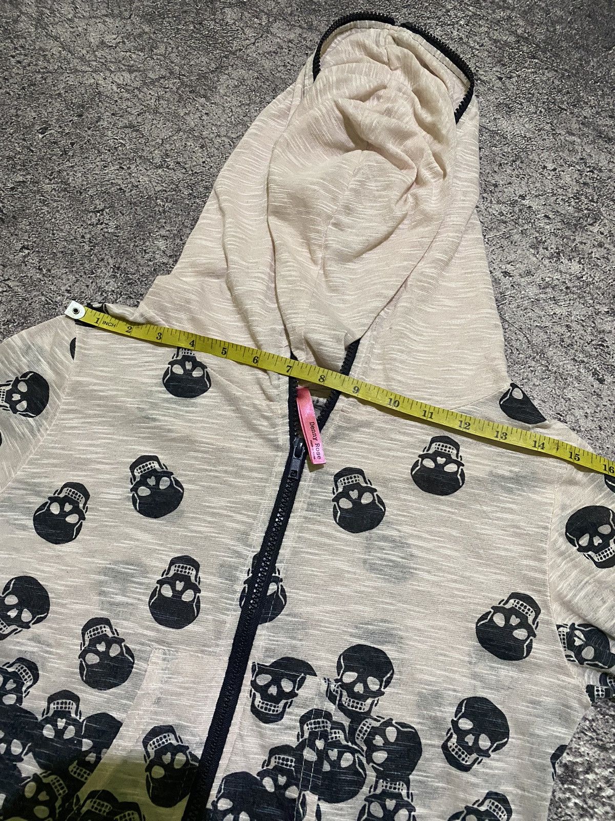 Hysteric Glamour Y2k Denny rose skull light hoodie Size US M / EU 48-50 / 2 - 8 Thumbnail