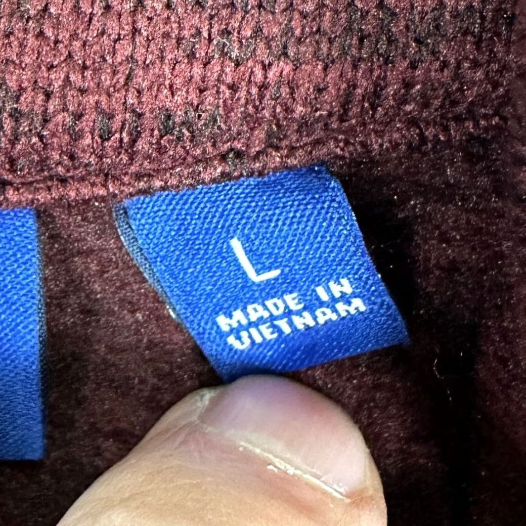 Apt. 9 VINTAGE? No. APT.9 Fleece Pullover Sweater Mens Large Maroon Quarter Zip 1/4 Zip Mock Neck Long Sleeve NEW Size US L / EU 52-54 / 3 - 5 Thumbnail