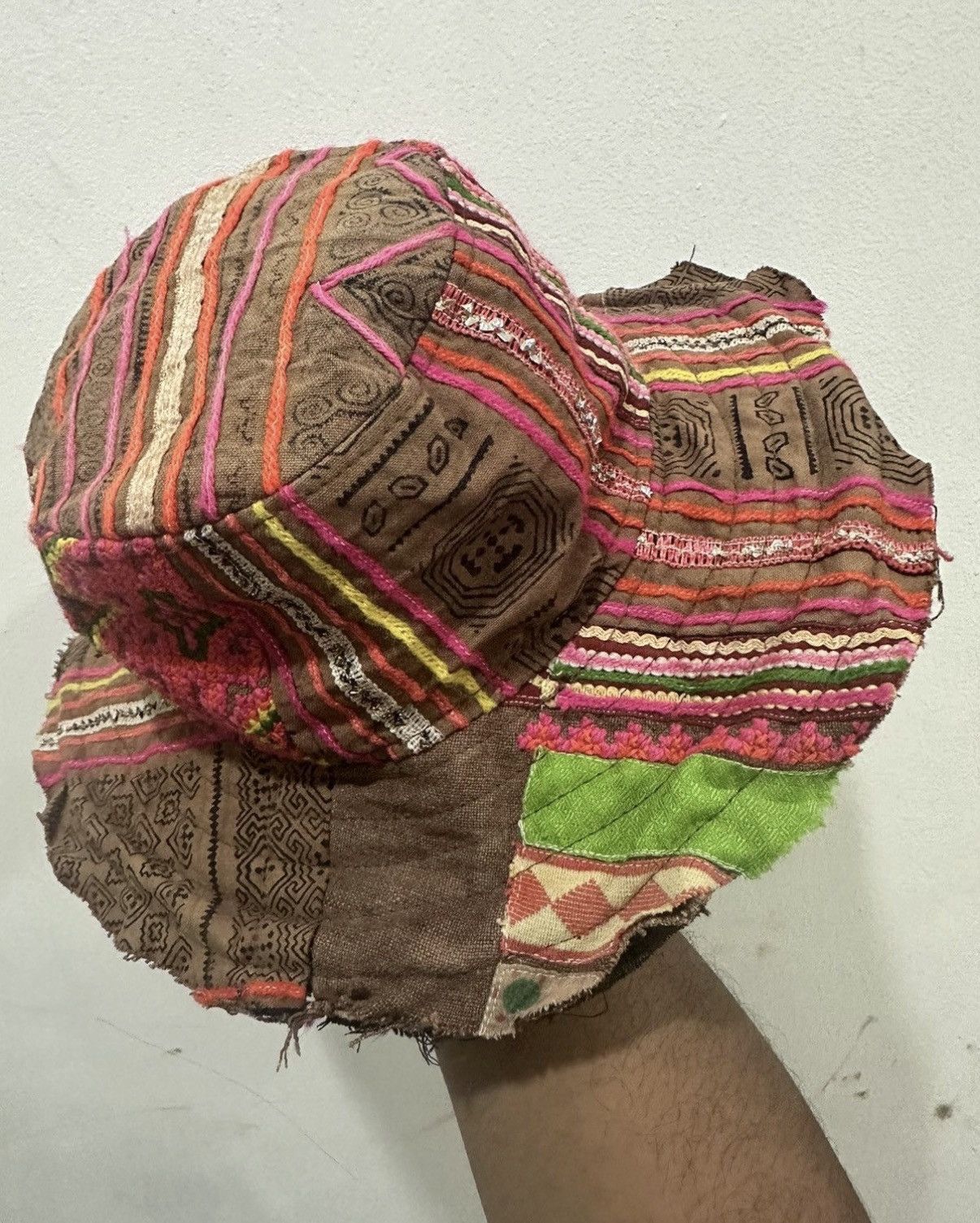 Japanese Brand VTG Patchwork Style Kapital Hat Size ONE SIZE - 5 Thumbnail