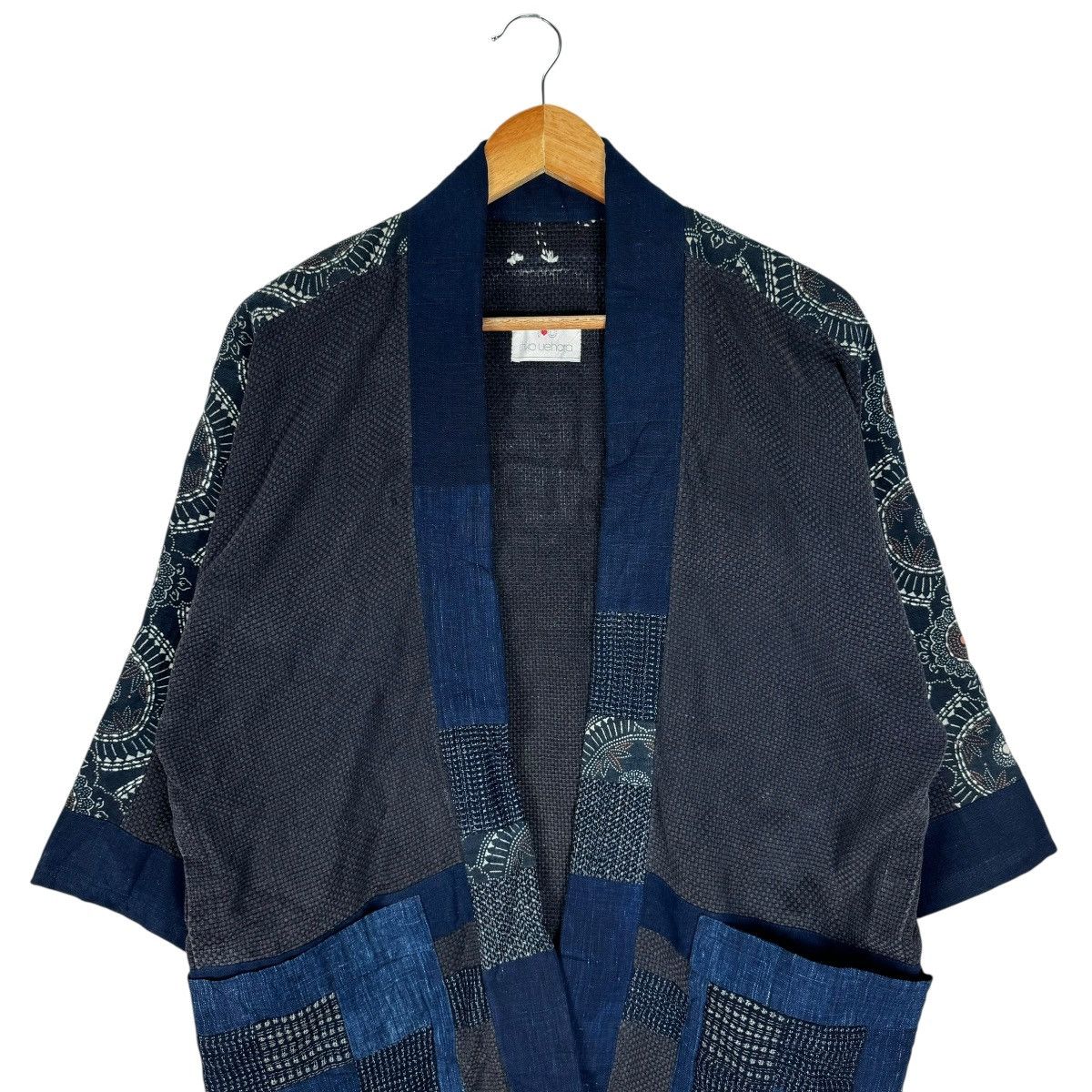 Blue Blue Japan ☀️IU BORO PATCHWORK KIMONO LIKE VISVIM Size US M / EU 48-50 / 2 - 5 Thumbnail