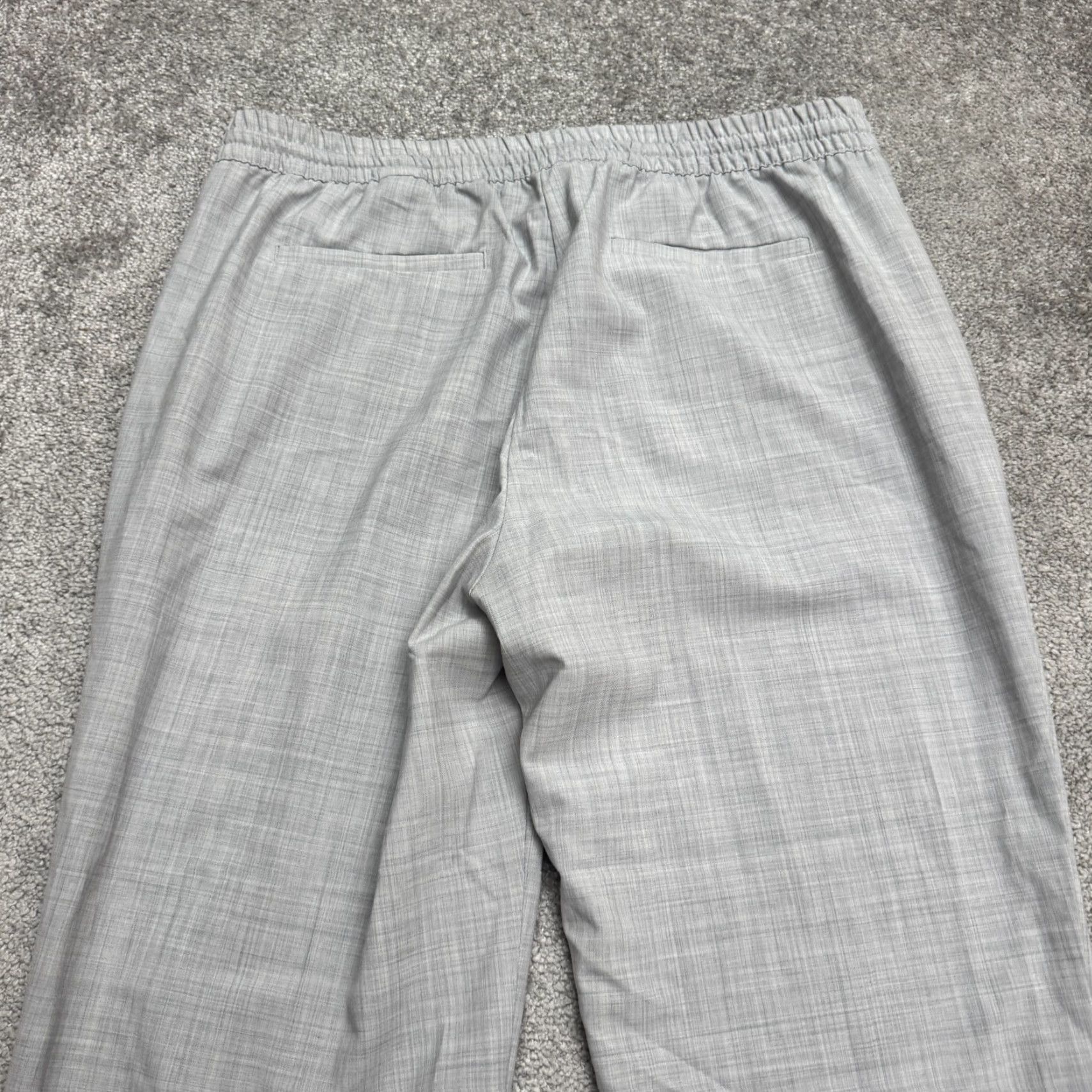 Banana Republic VINTAGE? No — Banana Republic Wool Blend Pull On Tapered Leg Trouser Pants Womens Large Gray Size 36" / US 14 / IT 50 - 3 Thumbnail
