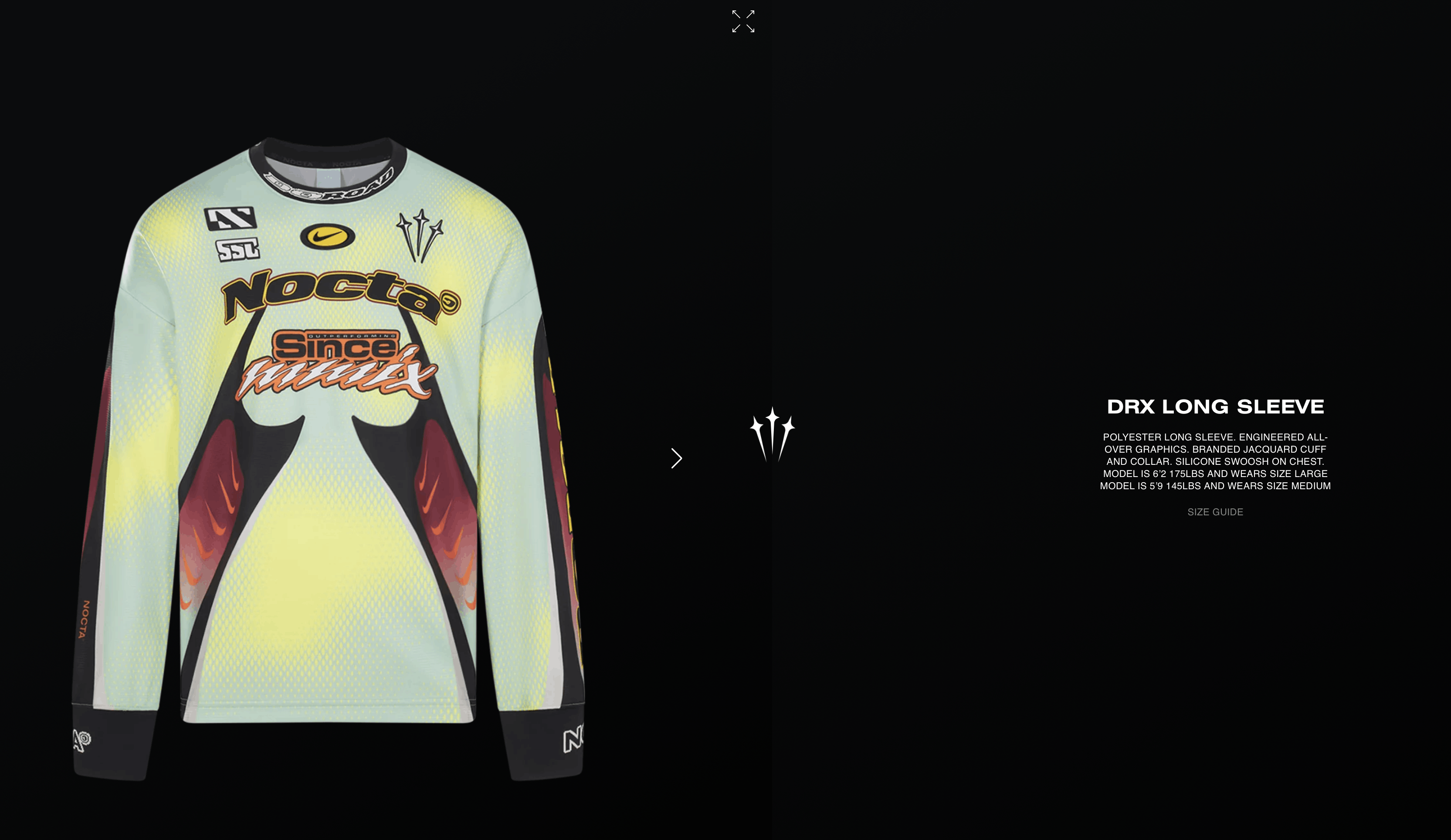 Nike x NOCTA L'Art DRX Long Sleeve Jersey