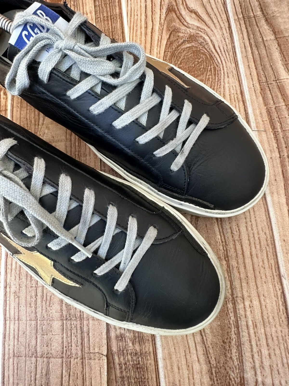 Golden Goose Golden Goose GGDB High Star Black Silver Low Top Sneakers Size US 9 / EU 42 - 17 Thumbnail