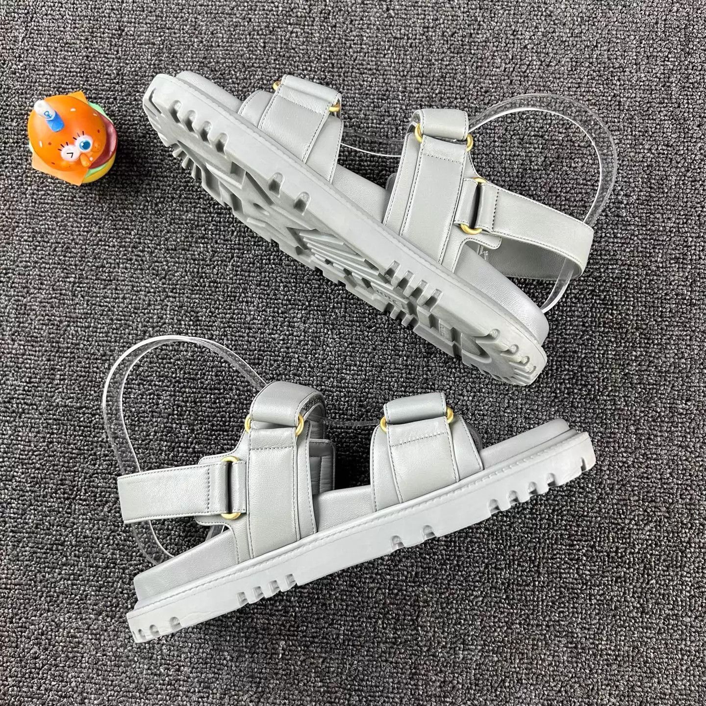 Dior Dior Logo Velcro Sandals Gray FR 36 Size US 5.5 / IT 35.5 - 4 Thumbnail