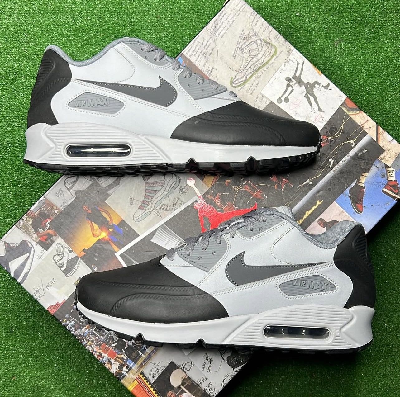 Nike Nike Air Max 90 Premium SE Wolf Grey Anthracite Cool Grey Size US 9 / EU 42 - 1 Thumbnail
