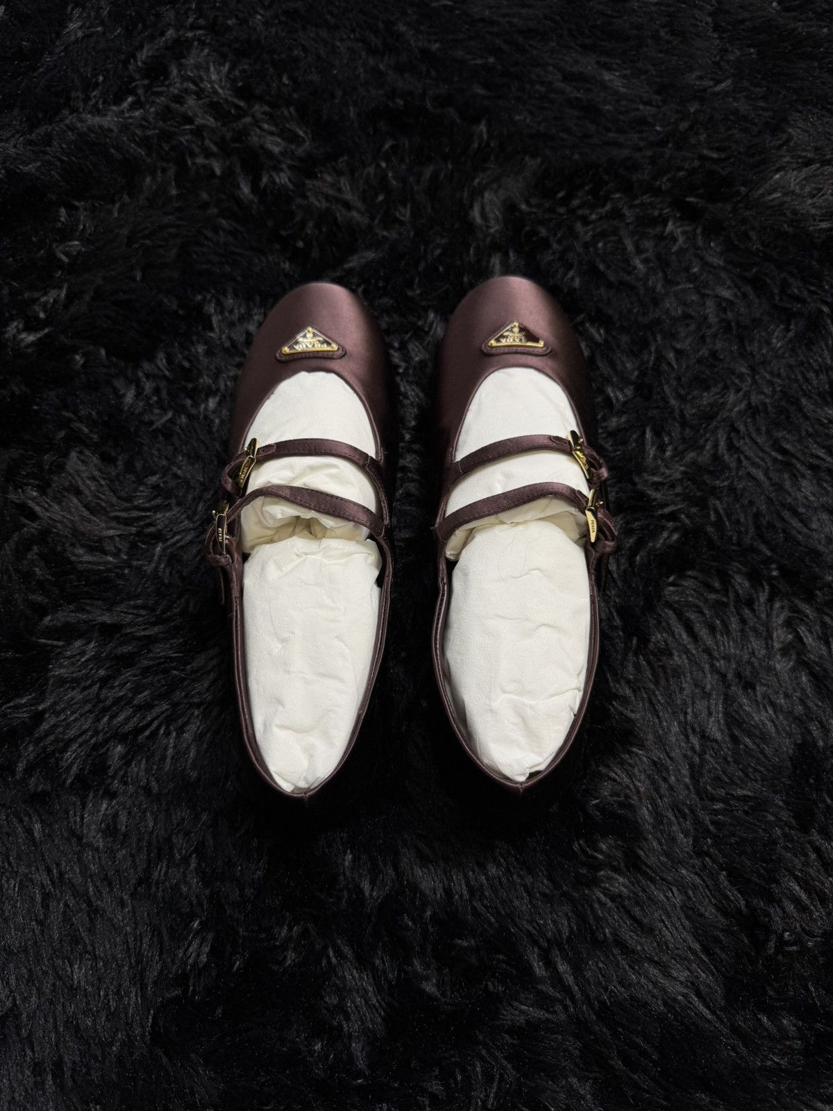 Prada Prada Satin Ballerinas Size US 7.5 / IT 37.5 - 4 Thumbnail