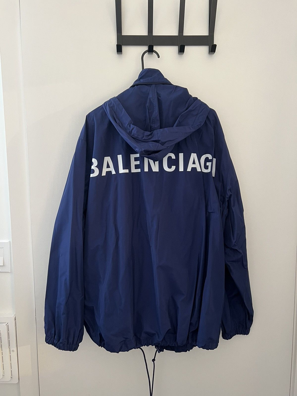 Balenciaga Balenciaga Navy Wind Breaker Size US M / EU 48-50 / 2 - 7 Thumbnail