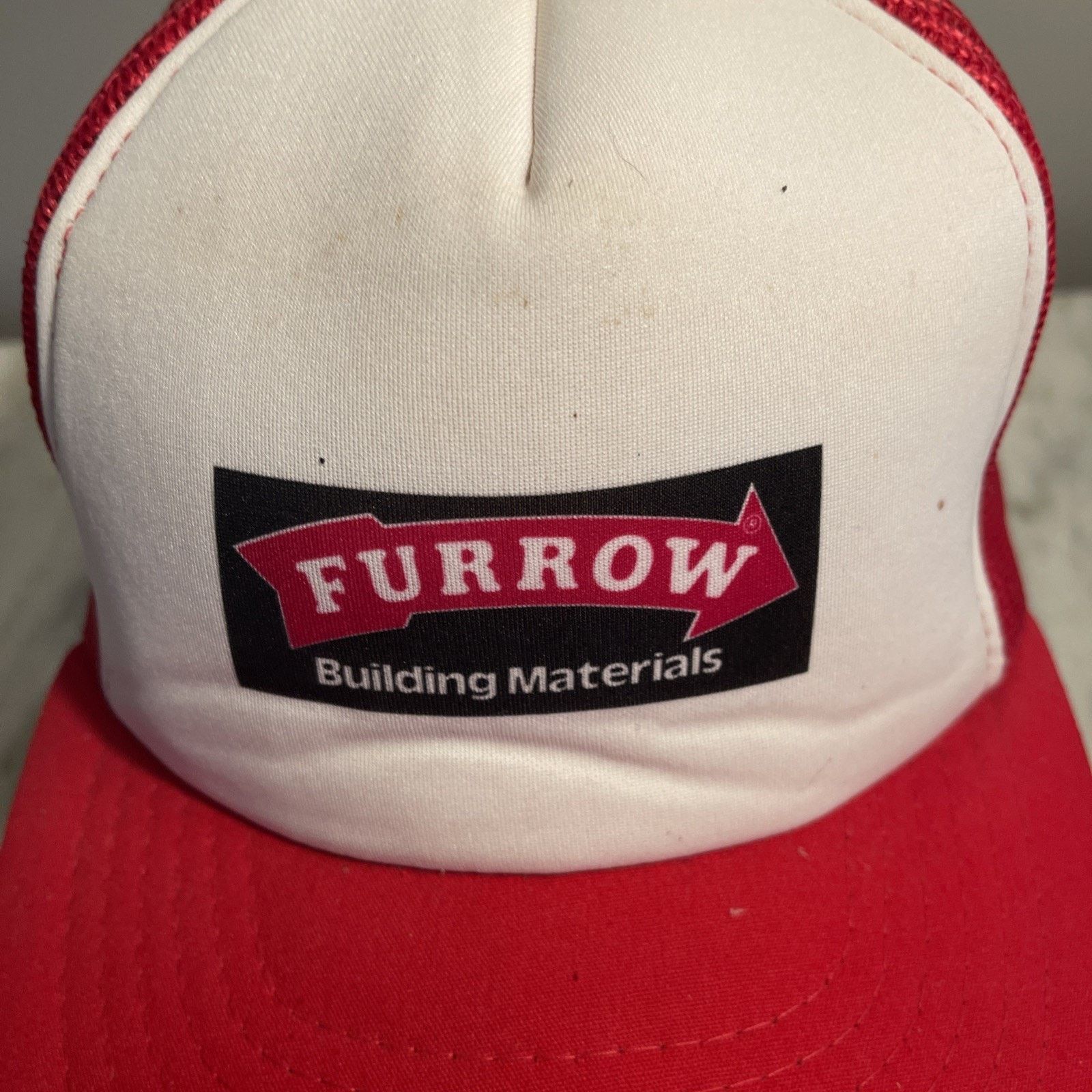 Vintage Furrow Building Materials Vintage 1980s Adjustable Cap Hat Size ONE SIZE - 2 Thumbnail