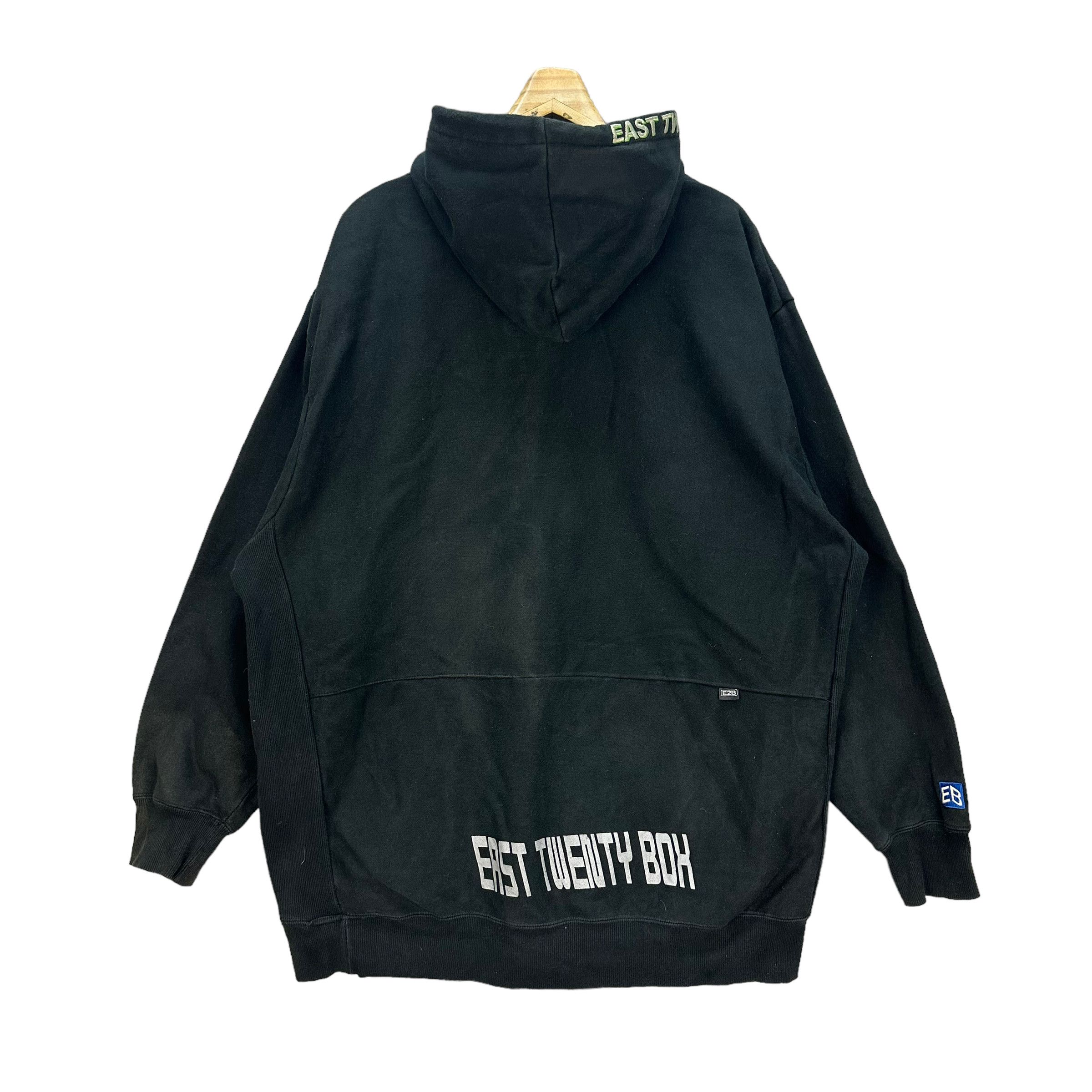 Japanese Brand TRASHED🔥 EAST 20 BOX OVERSIZED HOODIES #8026-197 Size US XL / EU 56 / 4 - 12 Thumbnail