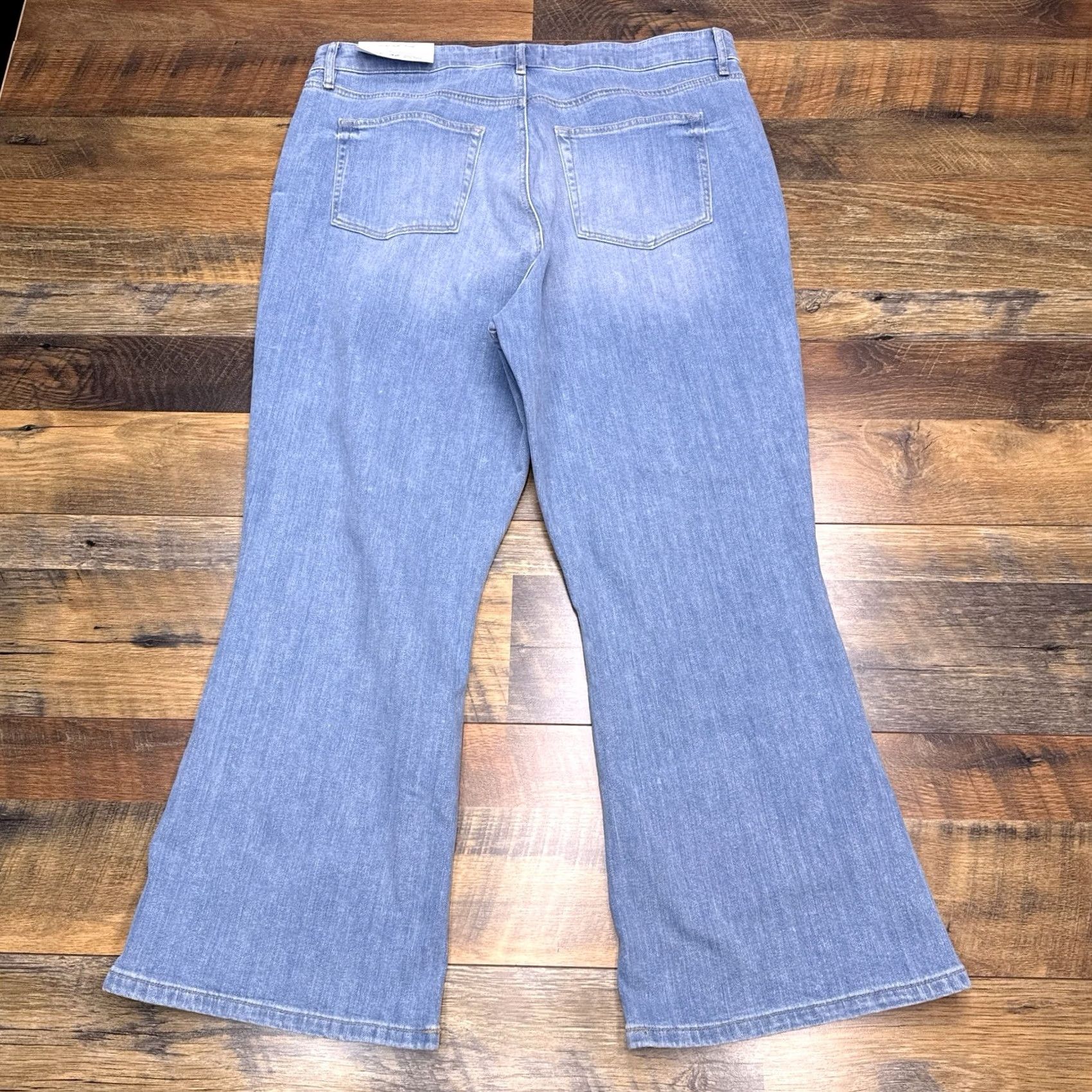 Loft LOFT Jeans Womens 14/32 High Waist Stretch Cropped Denim 5-Pocket Blue Vintage No Size 36" / US 14 / IT 50 - 2 Thumbnail