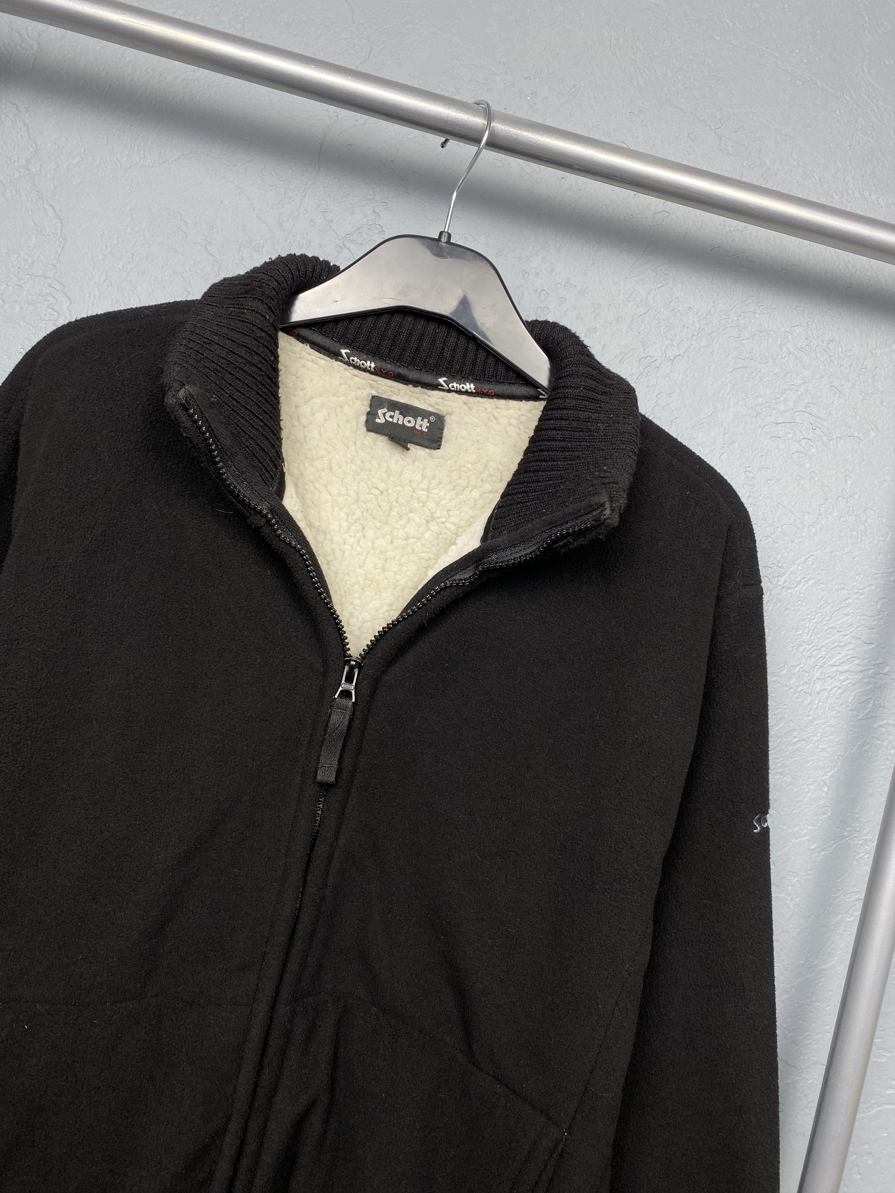 Schott × Vintage Schott Vintage Mens Sherpa Fleece Jacket Size US M / EU 48-50 / 2 - 2 Thumbnail