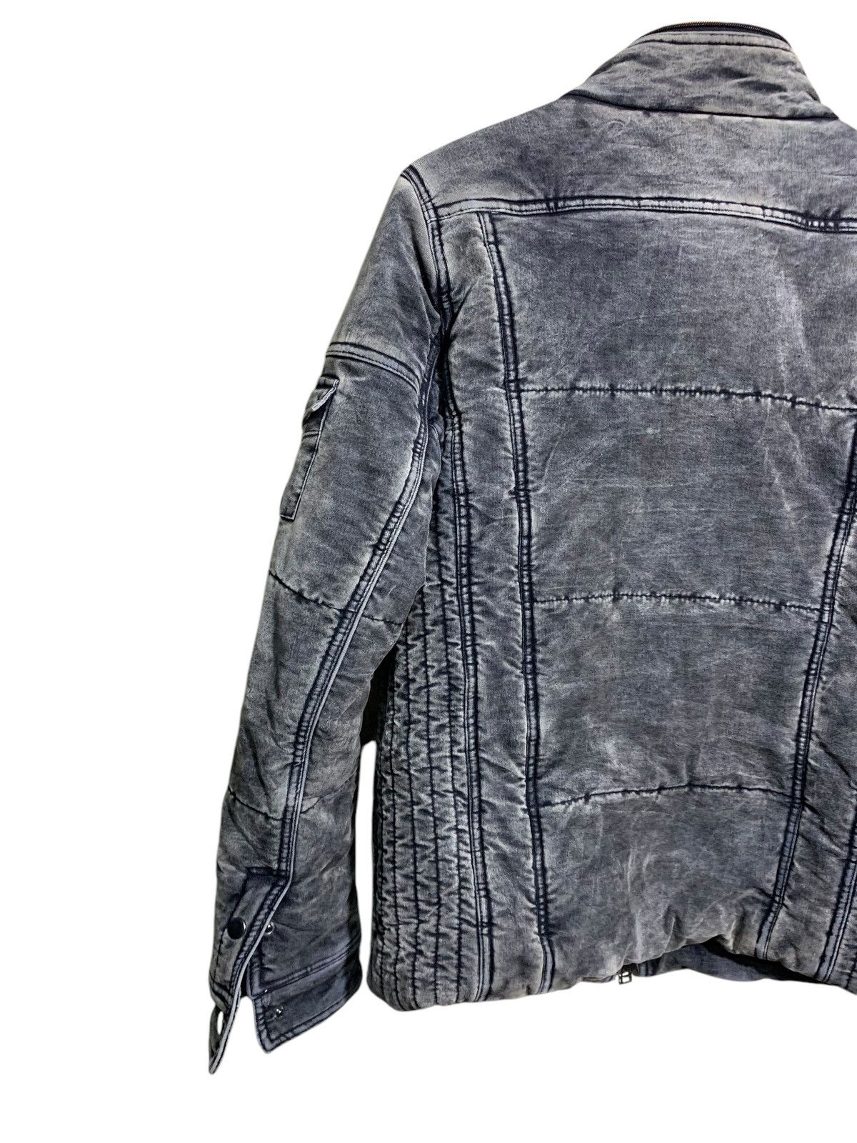 Japanese Brand × semanticdesign 🔥SEMANTIC DESIGN ACID WASHED BIKERS JACKET Size US XL / EU 56 / 4 - 7 Thumbnail