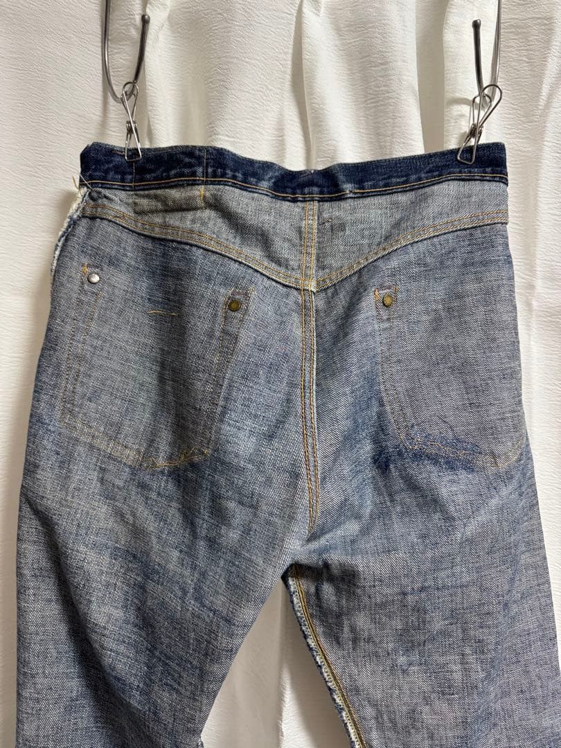 Japanese Brand Vintage Japanese Brand Faded Blue Wash Distressed Jeans Size US 28 / EU 44 - 14 Thumbnail