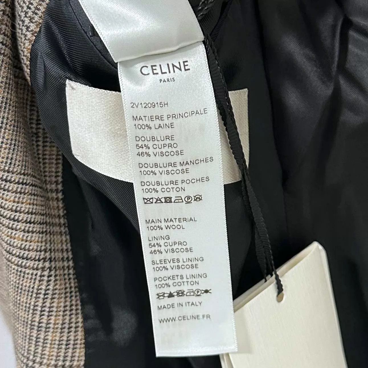 Celine Celine Prince of Wales Check DB Blazer 36 New Size XS / US 0-2 / IT 36-38 - 4 Thumbnail