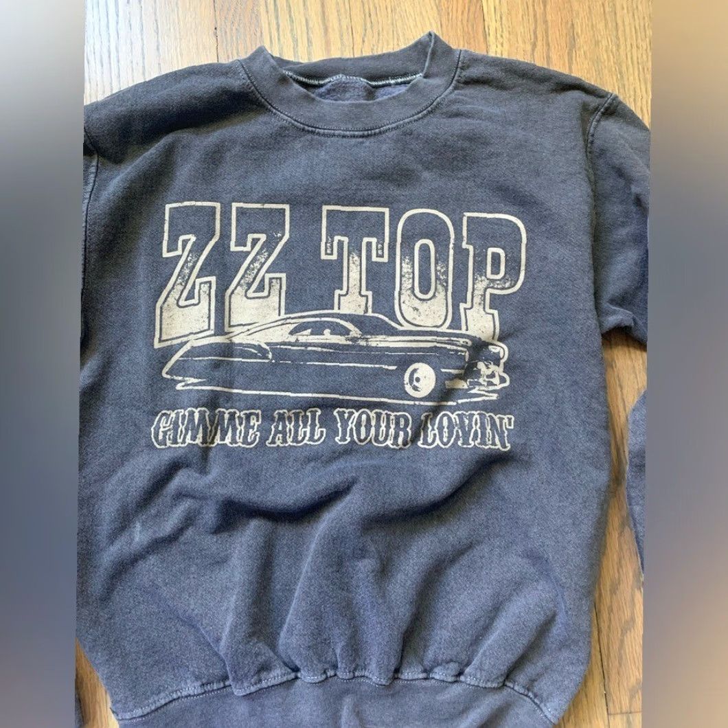 Vintage ZZ Top Sweatshirt gimme all your lovin S Women Small Gray Pullover Sweatshirt Size S / US 4 / IT 40 - 4 Thumbnail