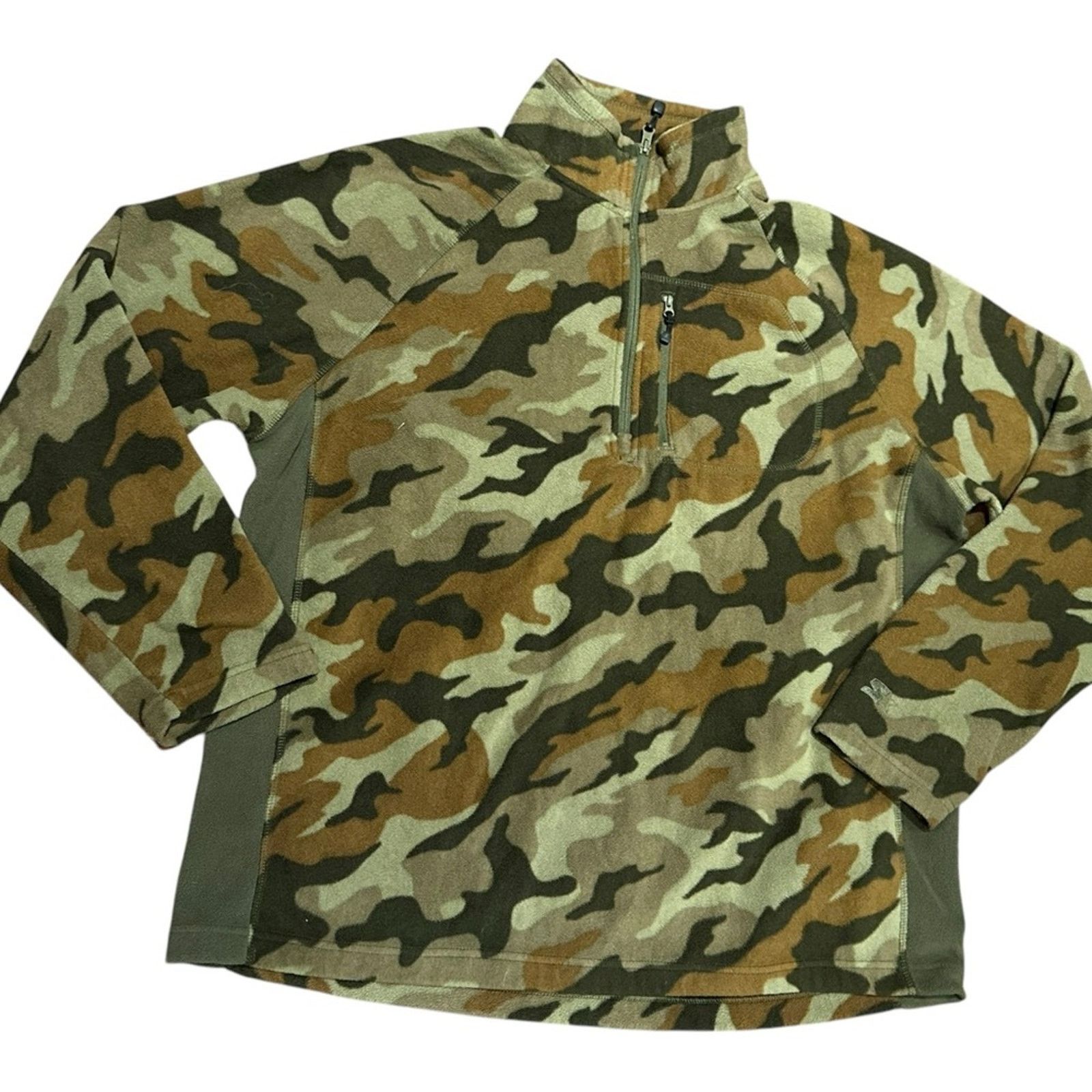 Starter Starter Mens Size XL Camo Quarter Zip Fleece Pullover Shirt Size US XL / EU 56 / 4 - 1 Thumbnail