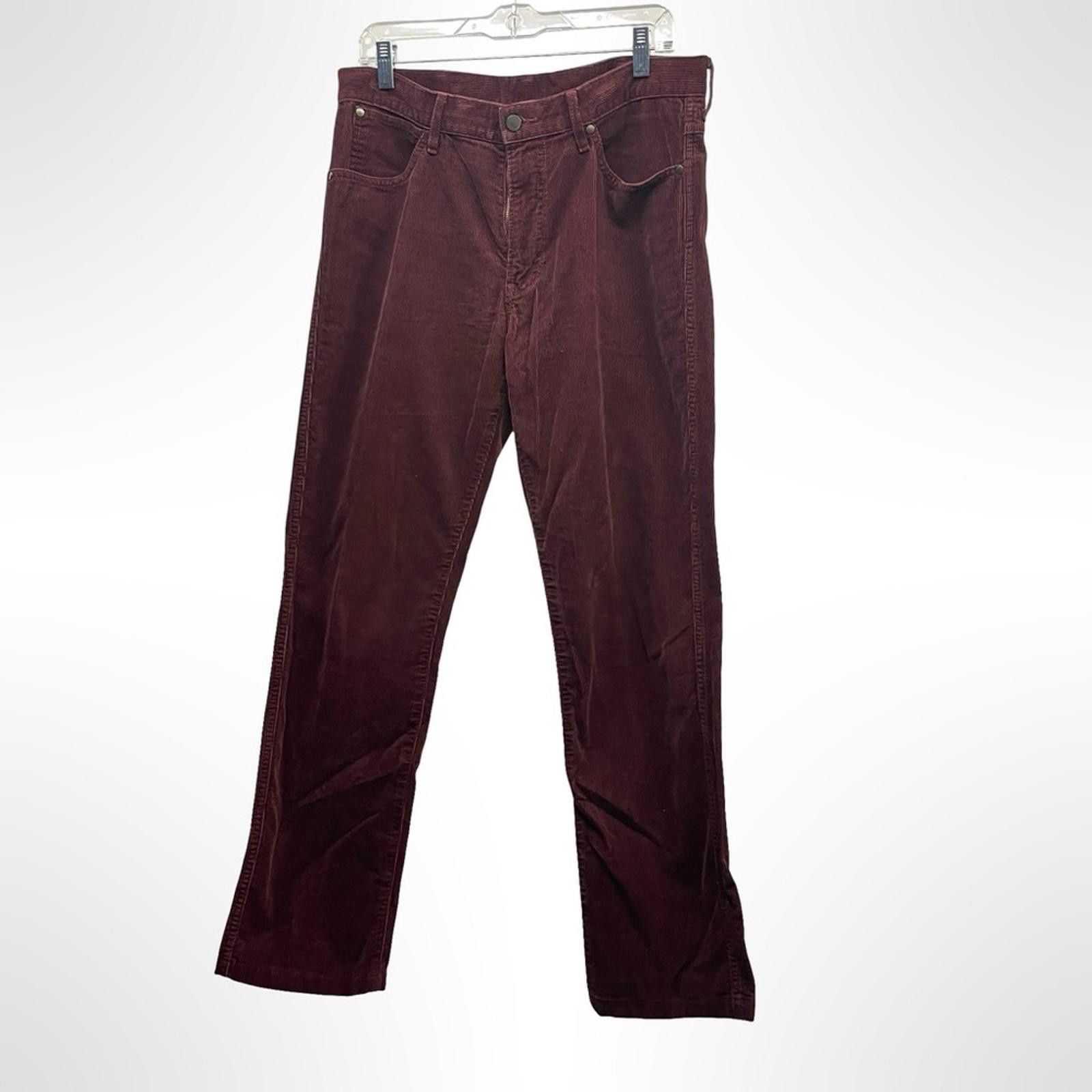 Uniqlo Uniqlo Men's Burgundy Corduroy Pants size 33x34 Size US 33 - 1 Thumbnail