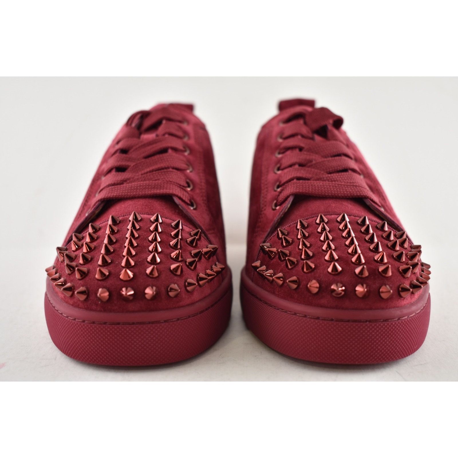 Christian Louboutin Christian Louboutin Louis Junior Spikes Flat Sanguine Red Size US 11 / EU 44 - 6 Thumbnail