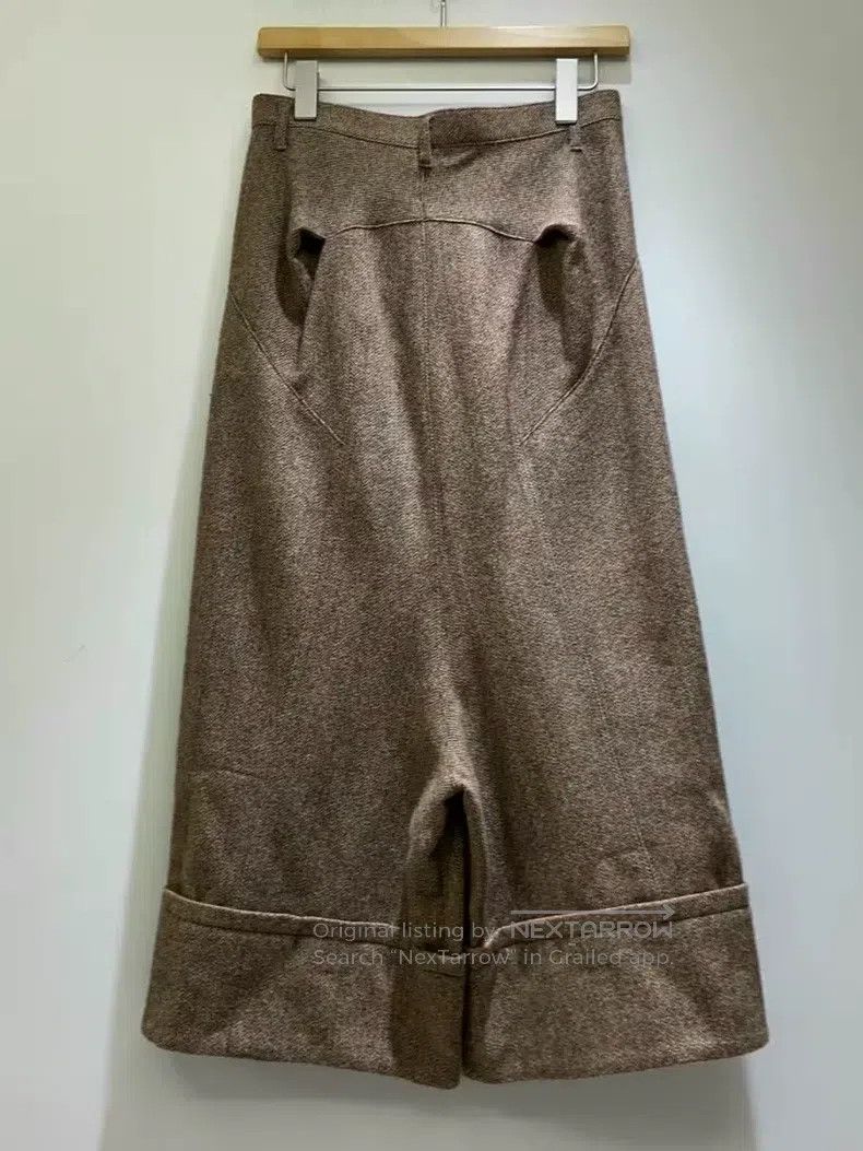 Comme des Garcons Comme Des Garcons size M Brown herringbone wide-leg pants Size 25" / US 0 / IT 36 - 2 Thumbnail