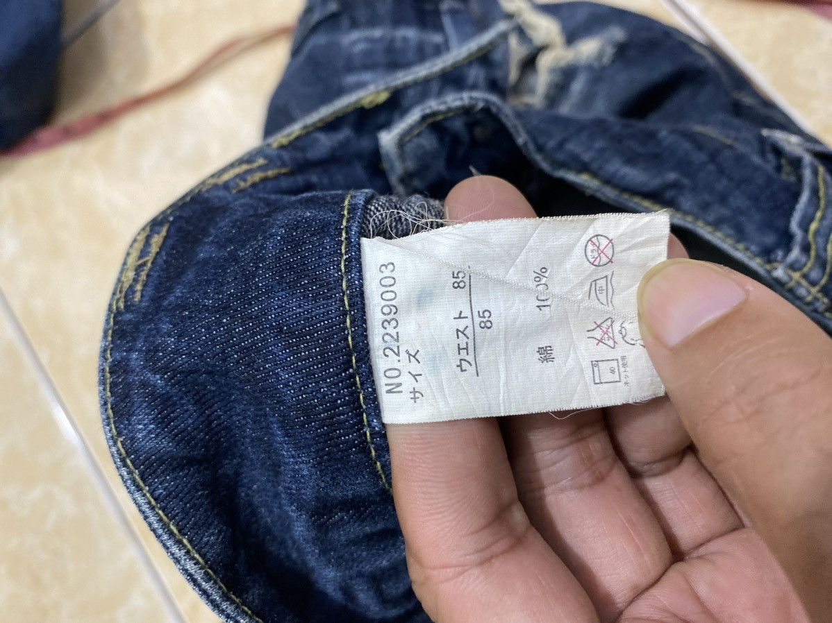 20471120 Y2K Sorridere double waist ripped Denim Size US 36 / EU 52 - 5 Thumbnail