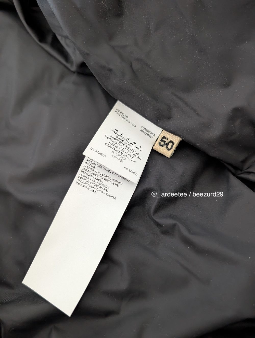 Marni *NEW* $4K LEATHER DOWN CASHMERE BOMBER JACKET Size US M / EU 48-50 / 2 - 10 Thumbnail