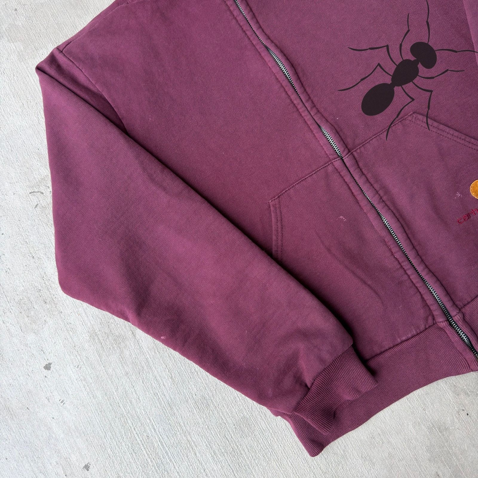 Carhartt × Vintage Carhartt burgundy hoodie work wear sweatshirt Size US S / EU 44-46 / 1 - 3 Thumbnail