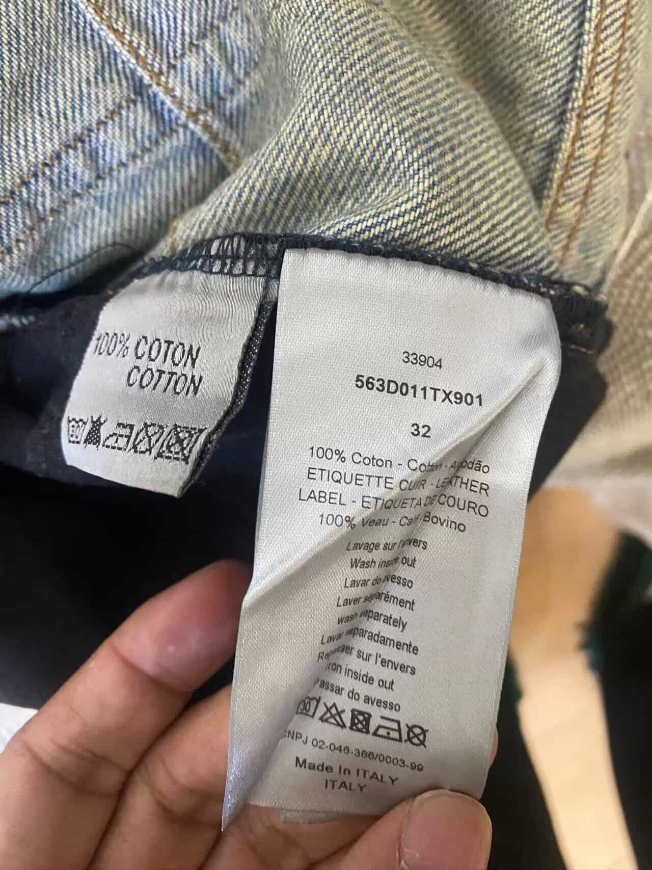 Dior Dior Homme SS15 Handwritten Script Denim Jeans Size 32 Size US 32 / EU 48 - 4 Thumbnail