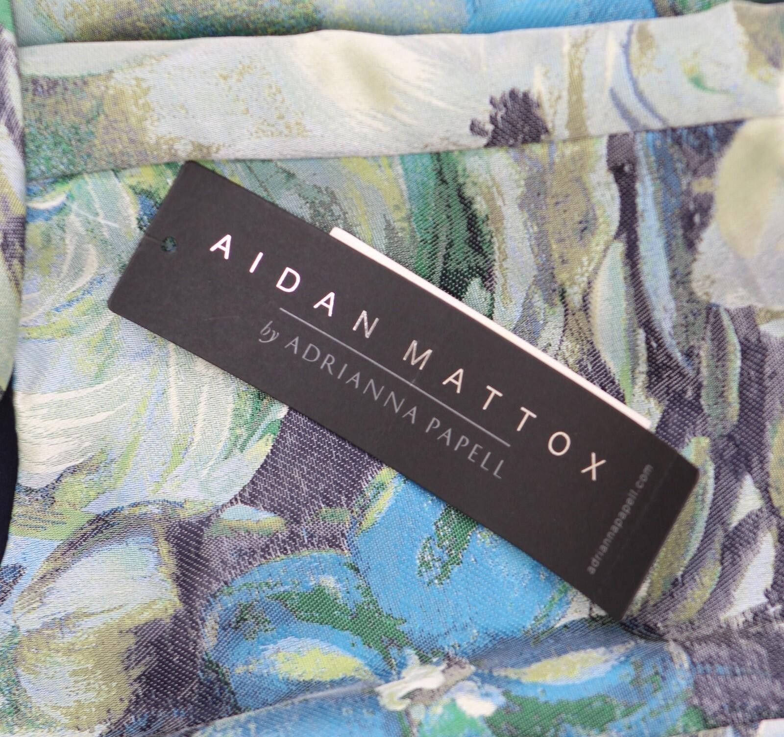 Other Nwt Aidan Mattox By Adrianna Papell Dress Blue Multi 18 Size XXL / US 16-18 / IT 52-54 - 3 Thumbnail