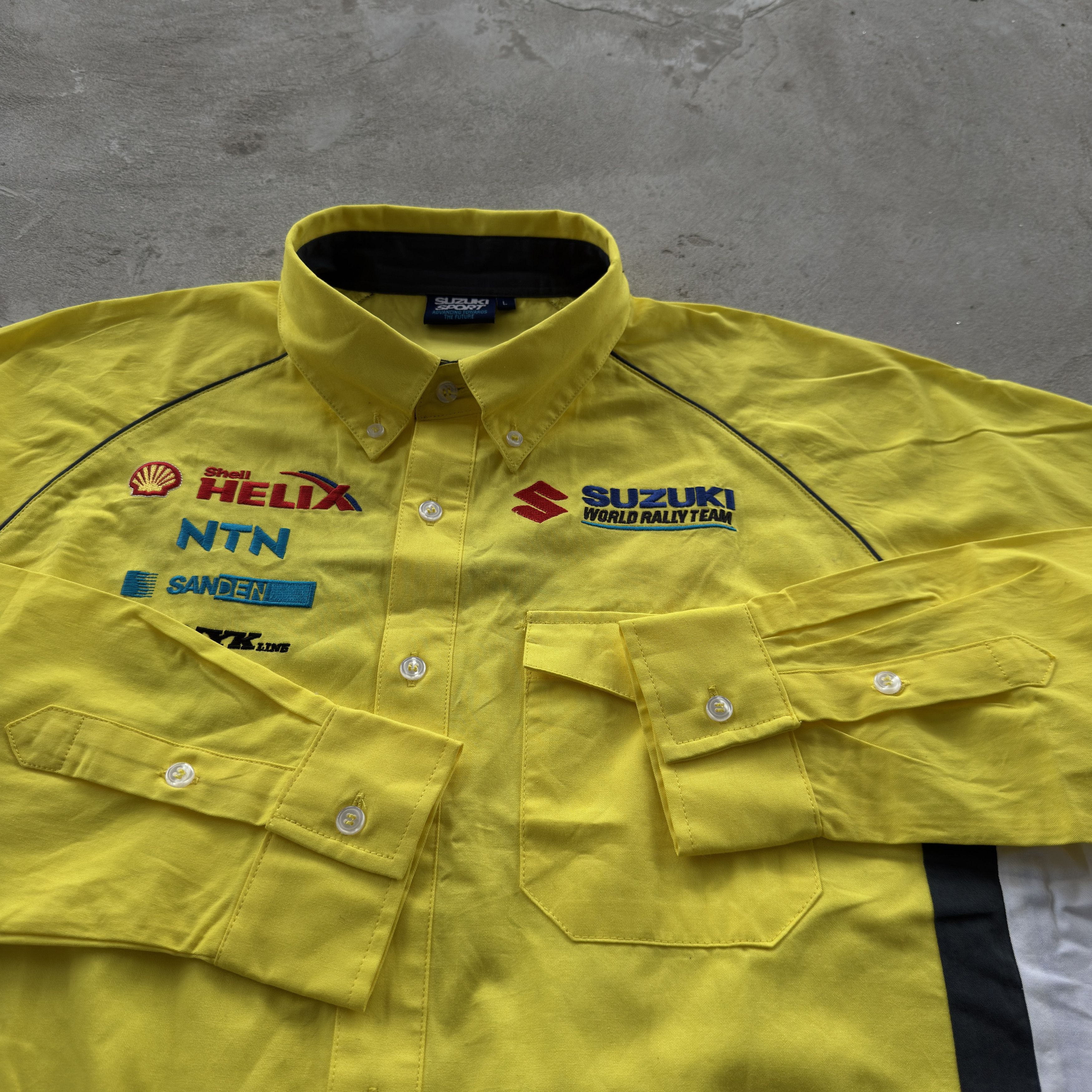 Vintage Vintage 90s Suzuki Sport Racing Button Ups Shirt Size US L / EU 52-54 / 3 - 5 Thumbnail